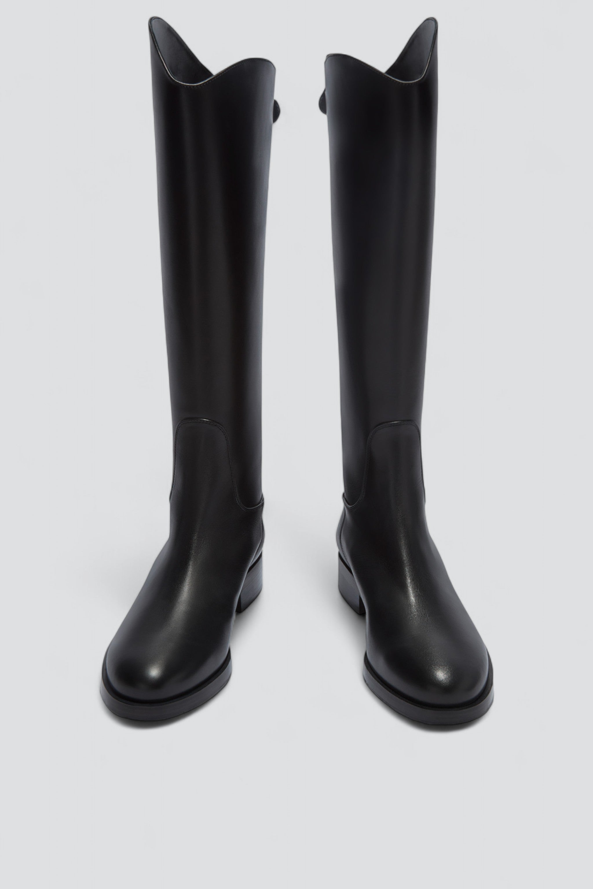 Black Hector Calf Leather Boot