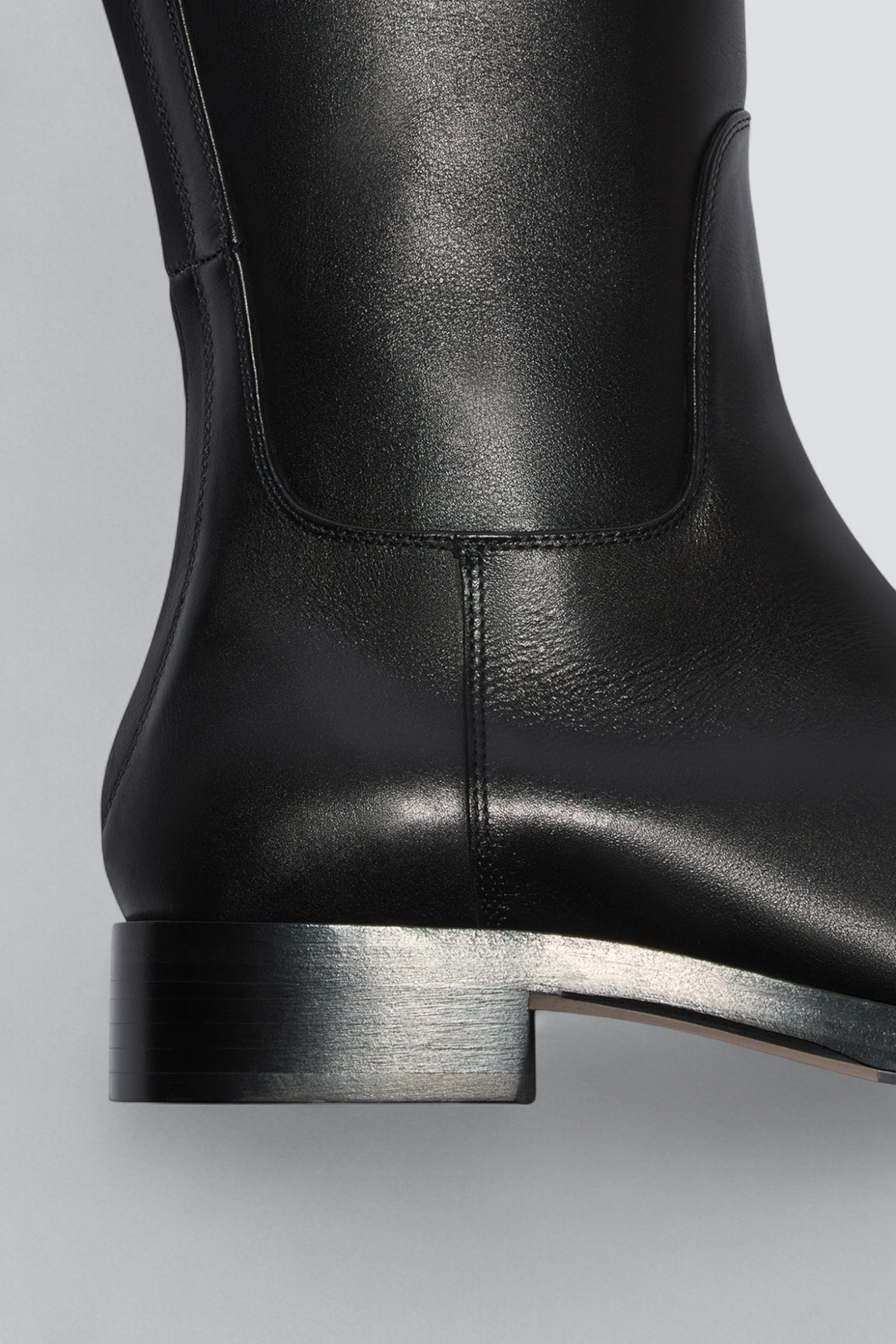 Black Hector Calf Leather Boot