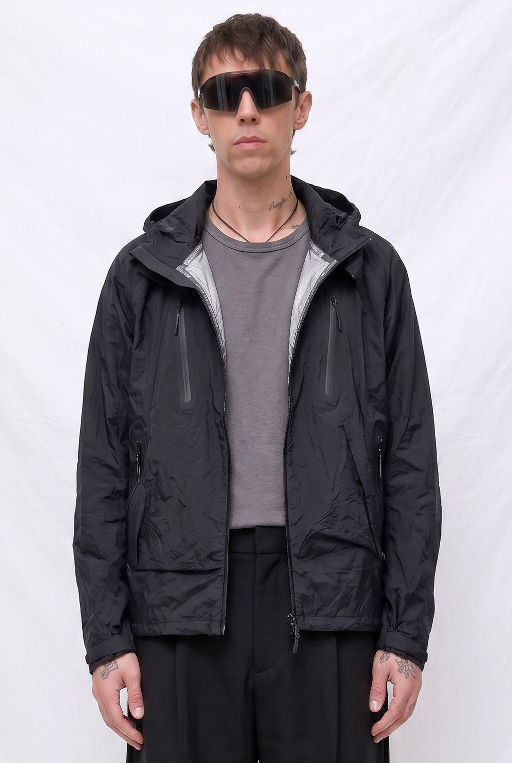 Black Wrinkled 3 Layer Shell