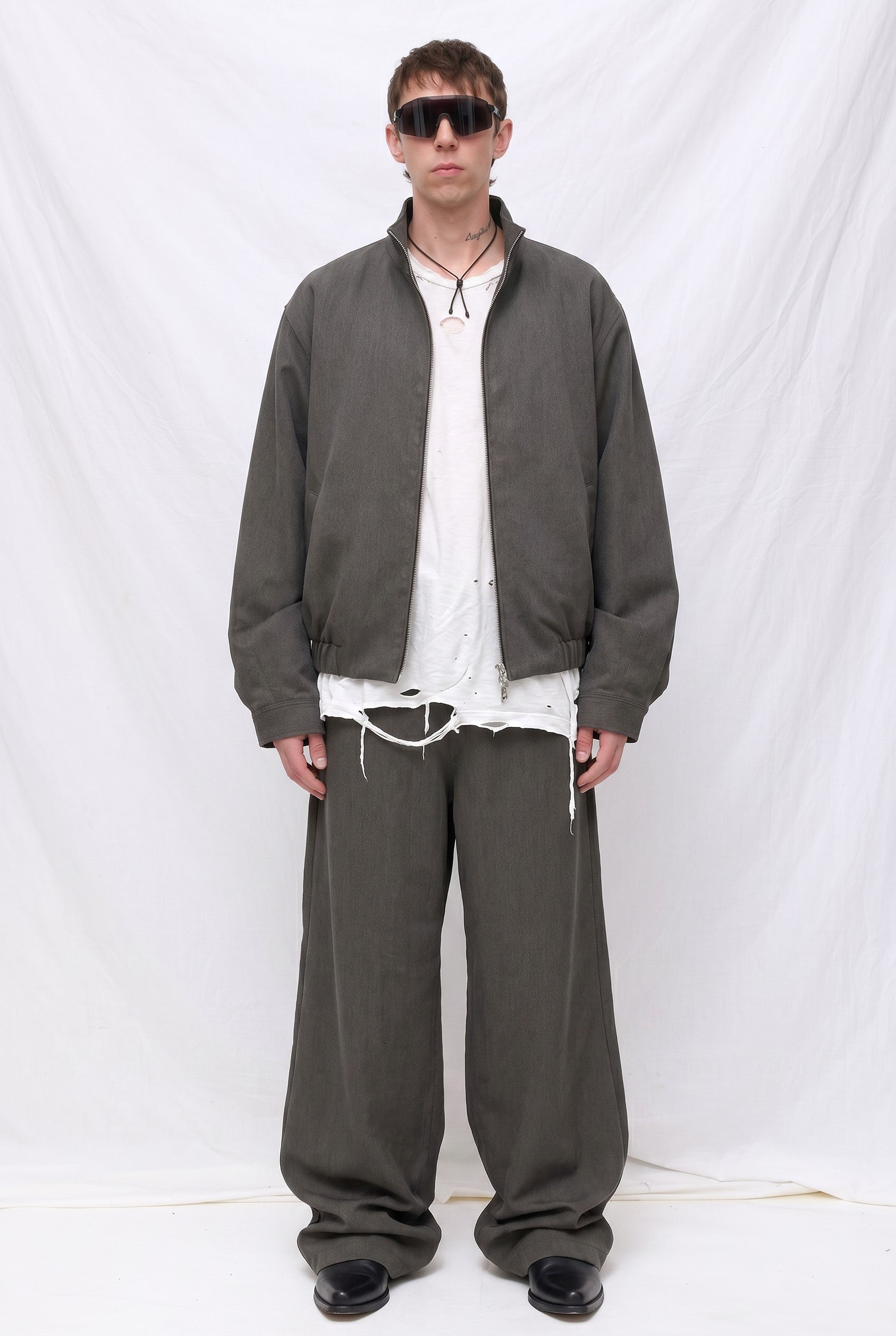 Army Rayon Mockneck Jacket