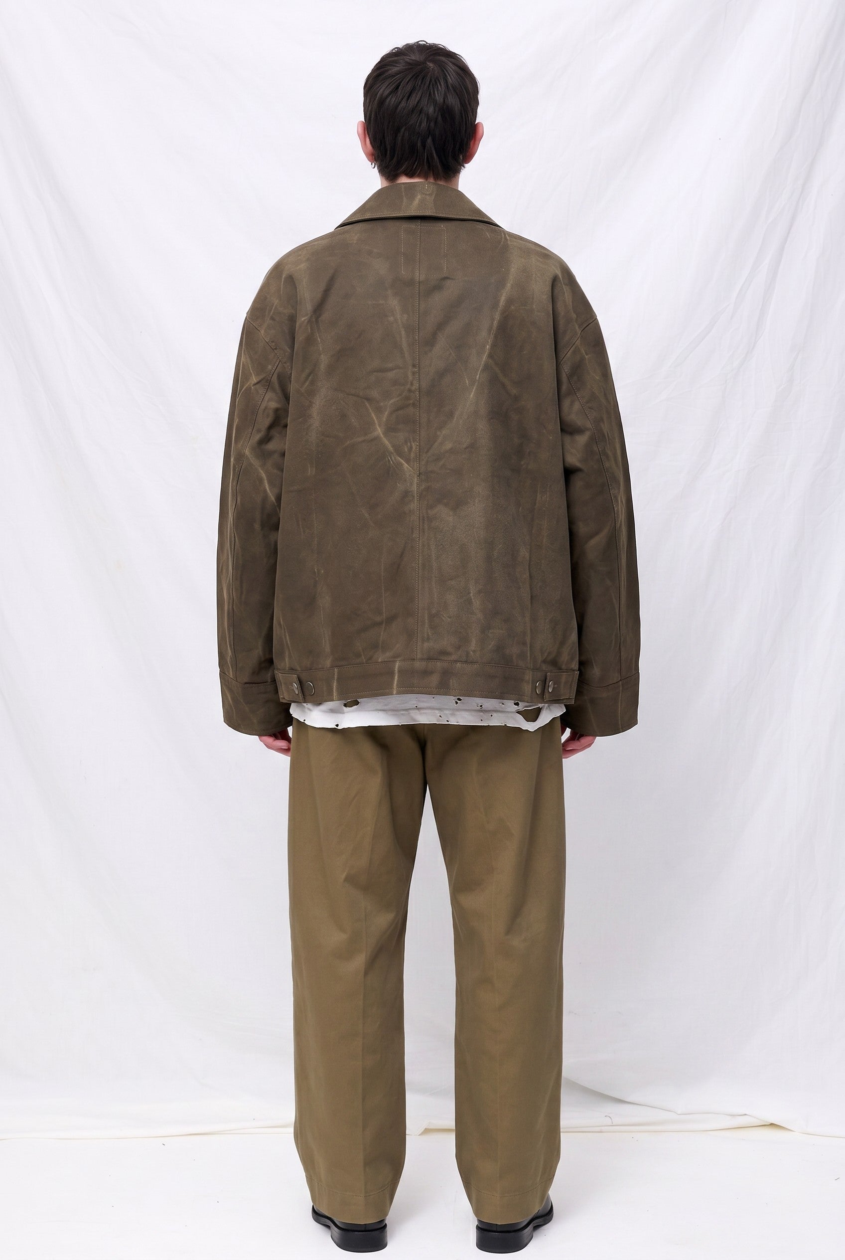 Brown Denim Fireman Box Jacket
