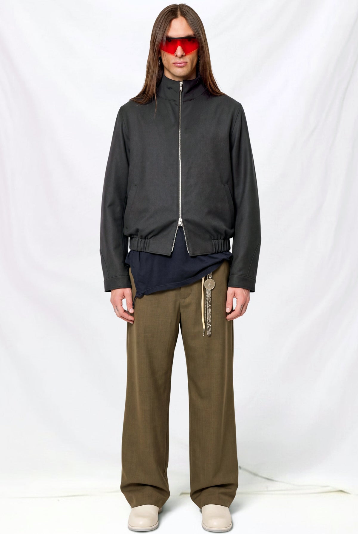 Brown Melange Suiting Rare Trouser