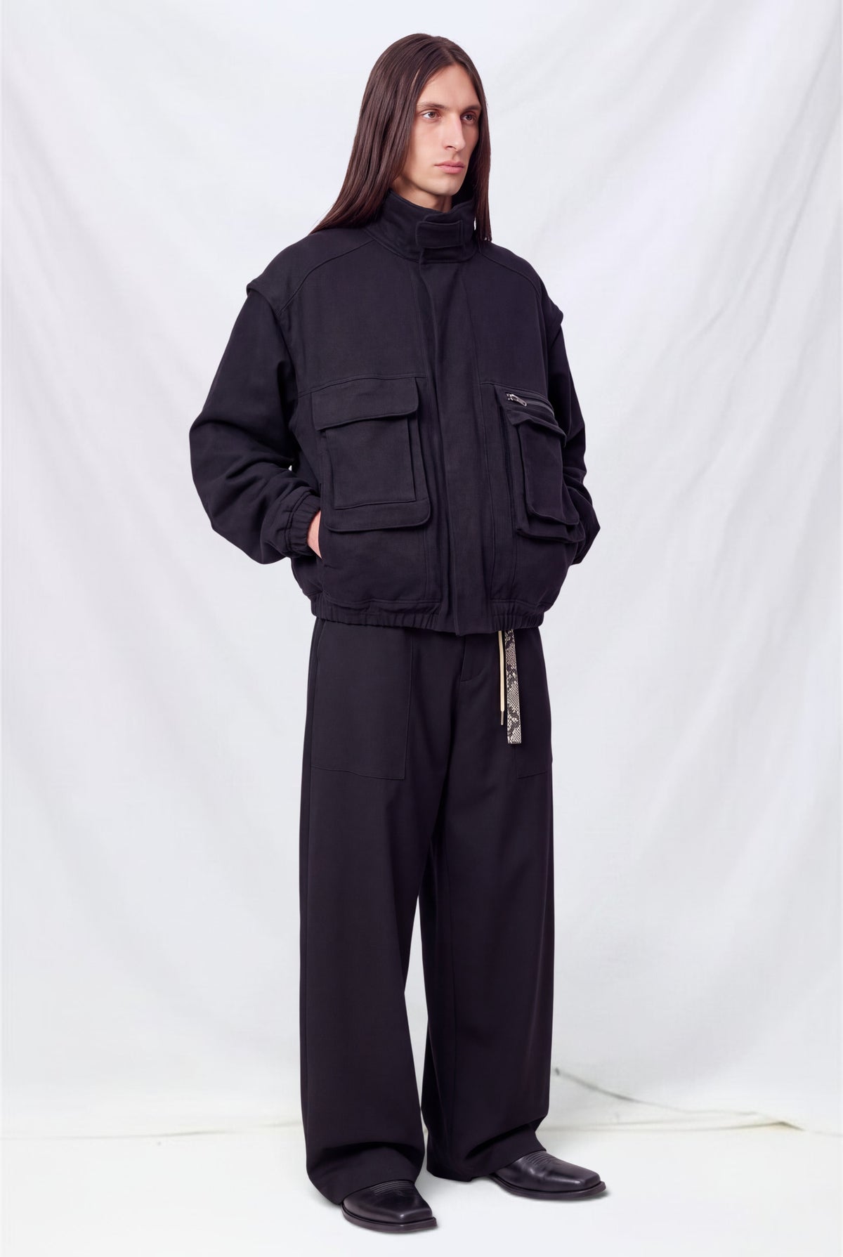 Black Volume Pant