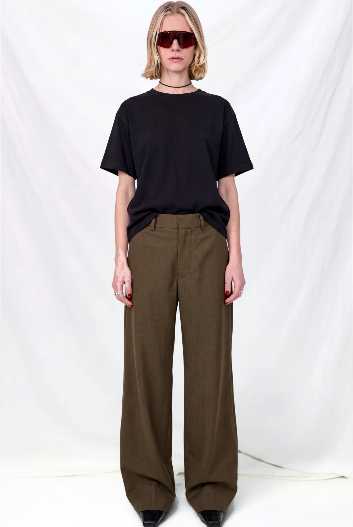 Brown Melange Suiting Rare Trouser