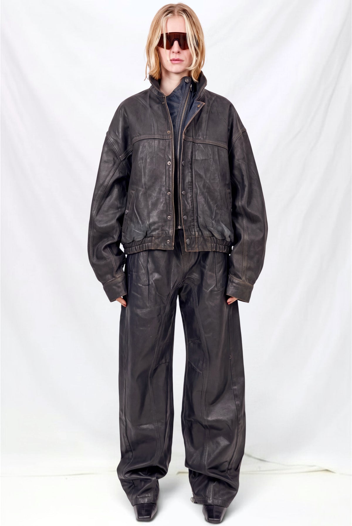 Brown Overdye Glazed Flex Denim Jacket