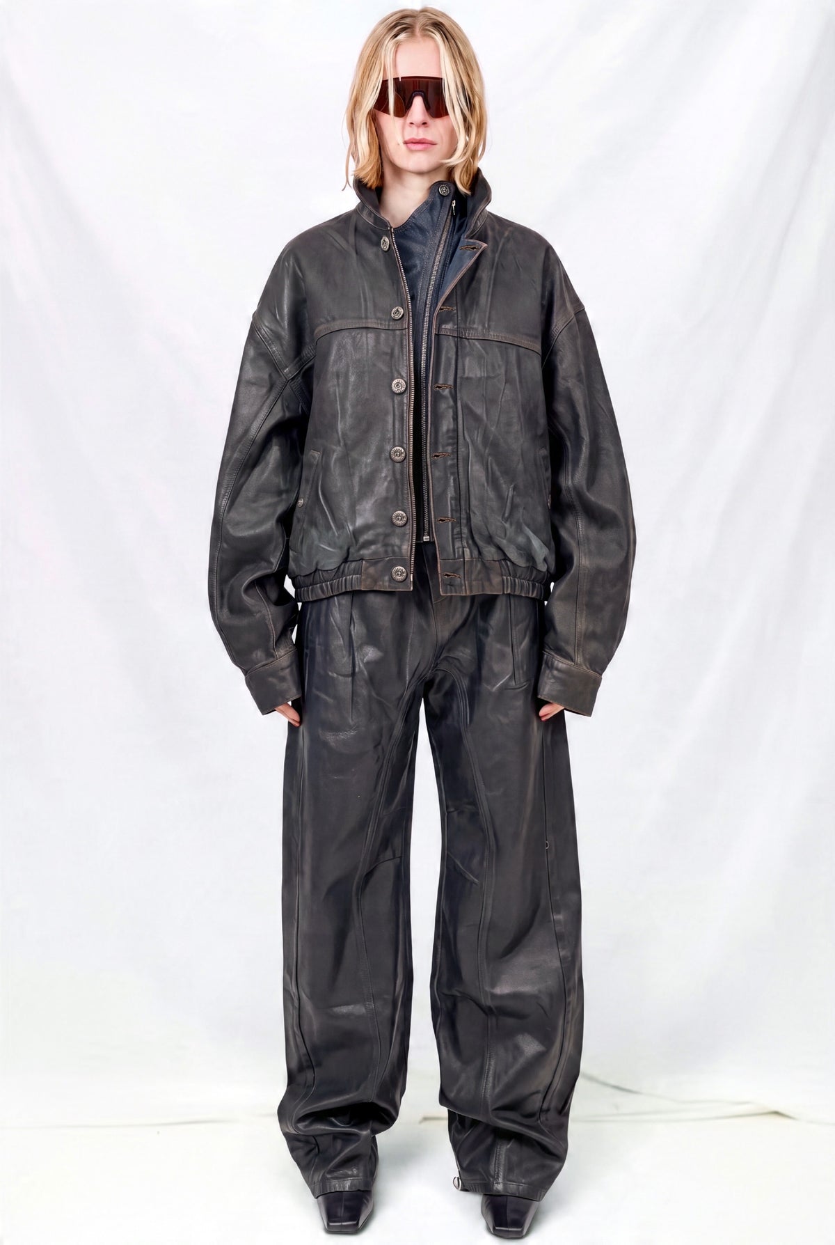 Brown Overdye Glazed Flex Denim Jacket
