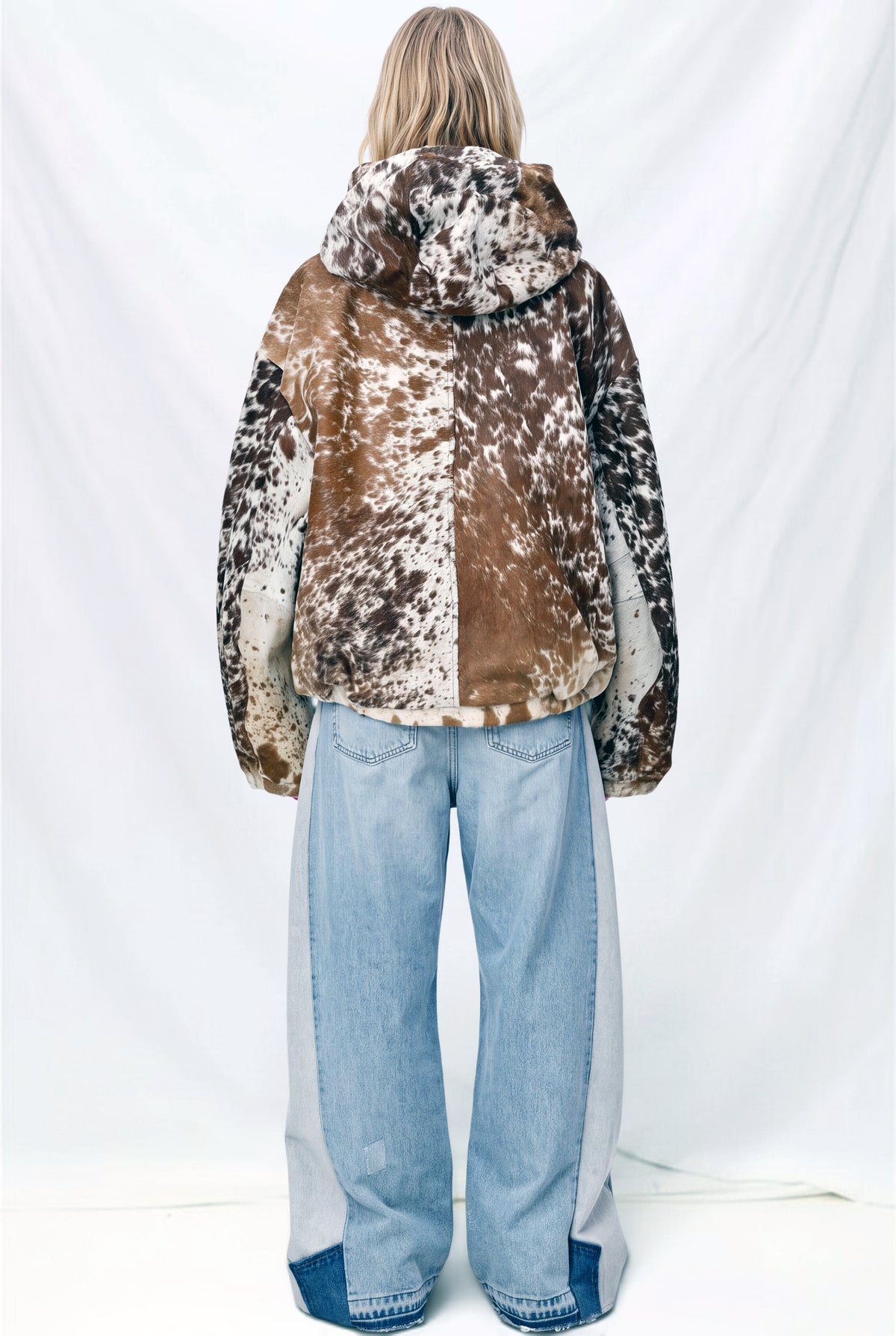 Brown Cowhide Drover Hoodie