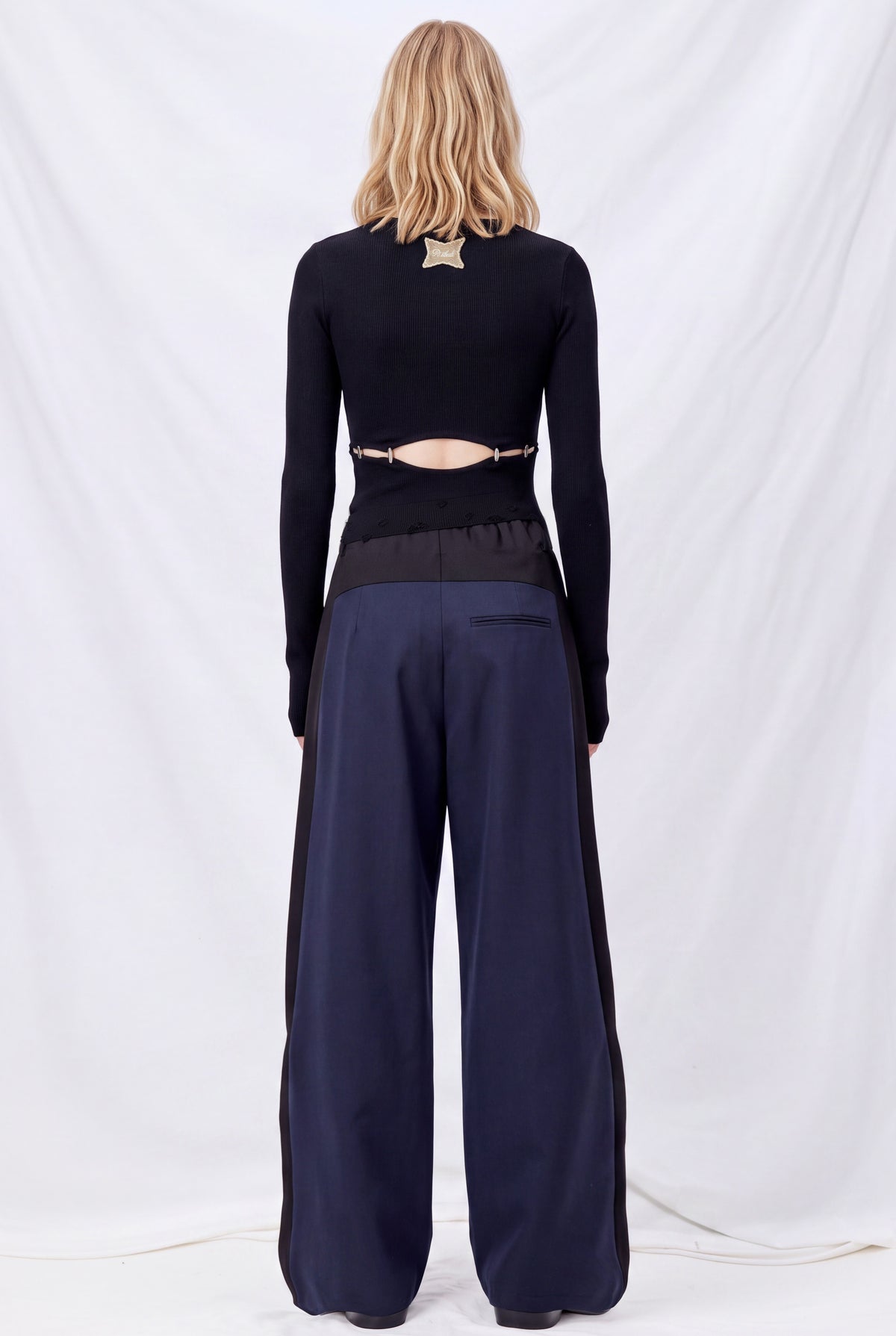 Onyx Cutout Button Knit Top