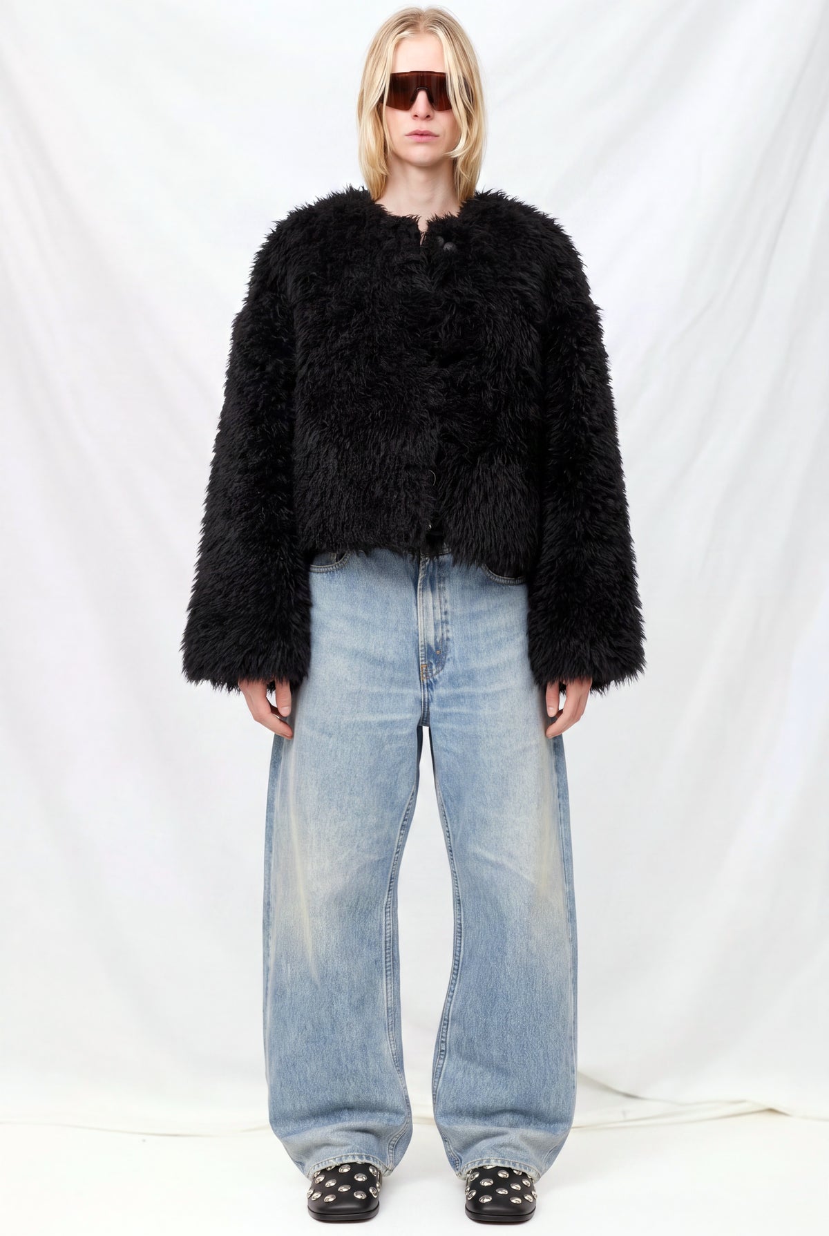 Black Crop Meteor Jacket