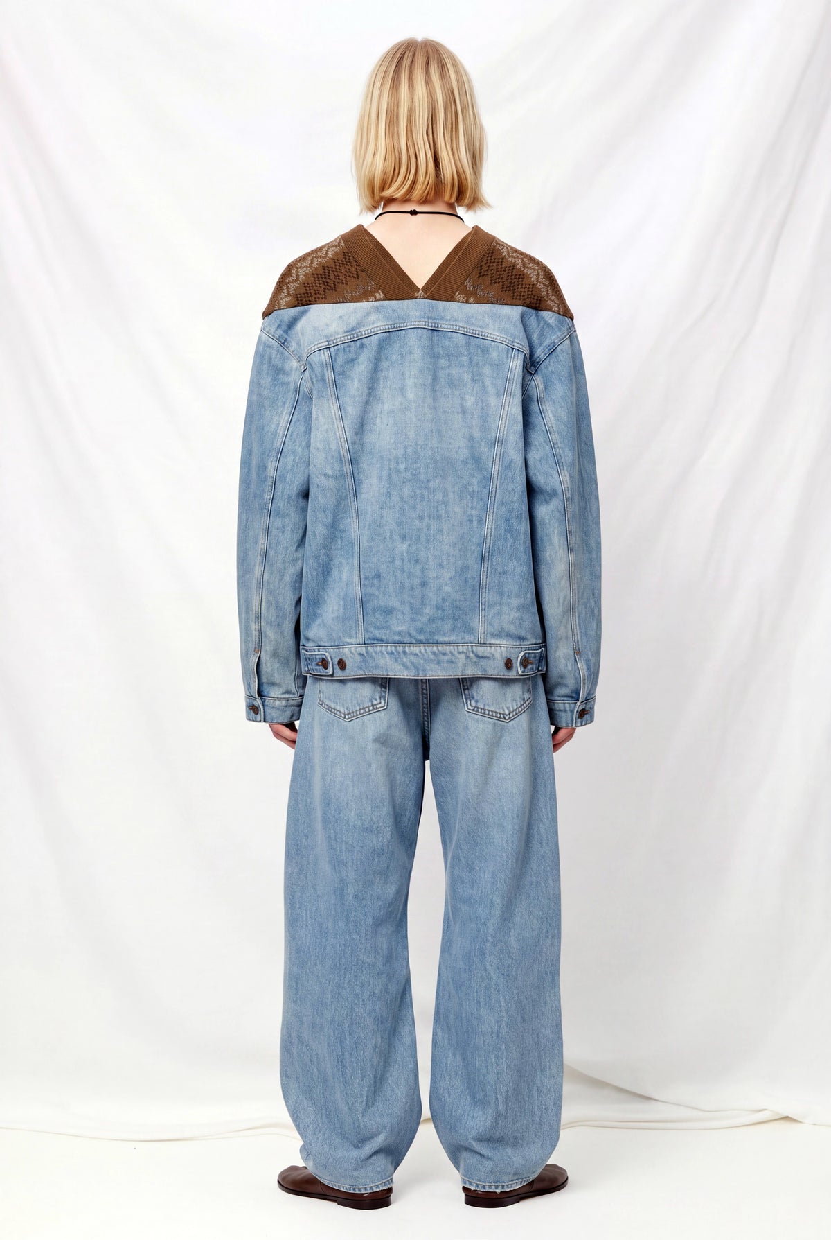 Dark Denim 4161 Jeansmeetsknit Cardigan