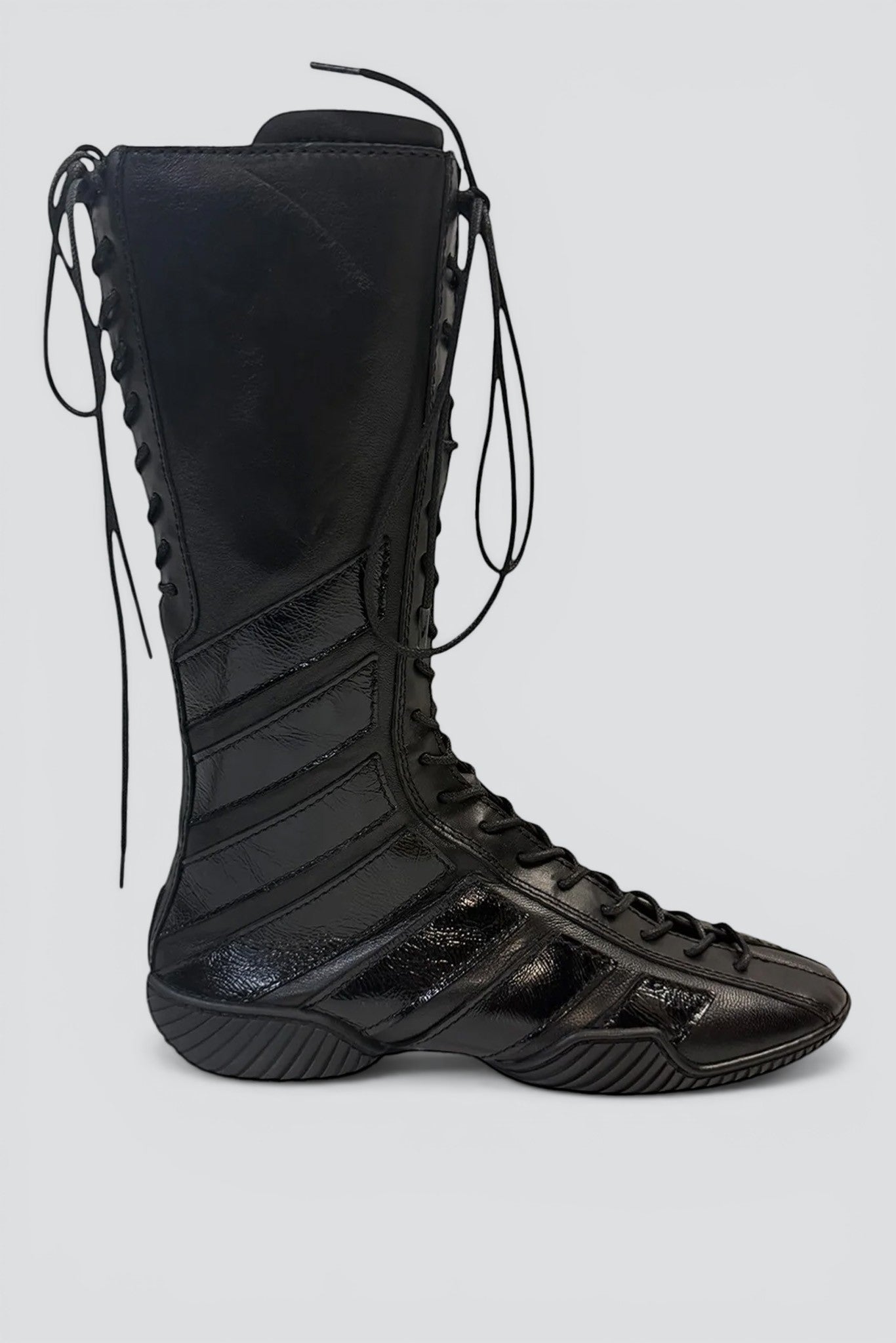 Black Imogen Lace Sneaker Boots