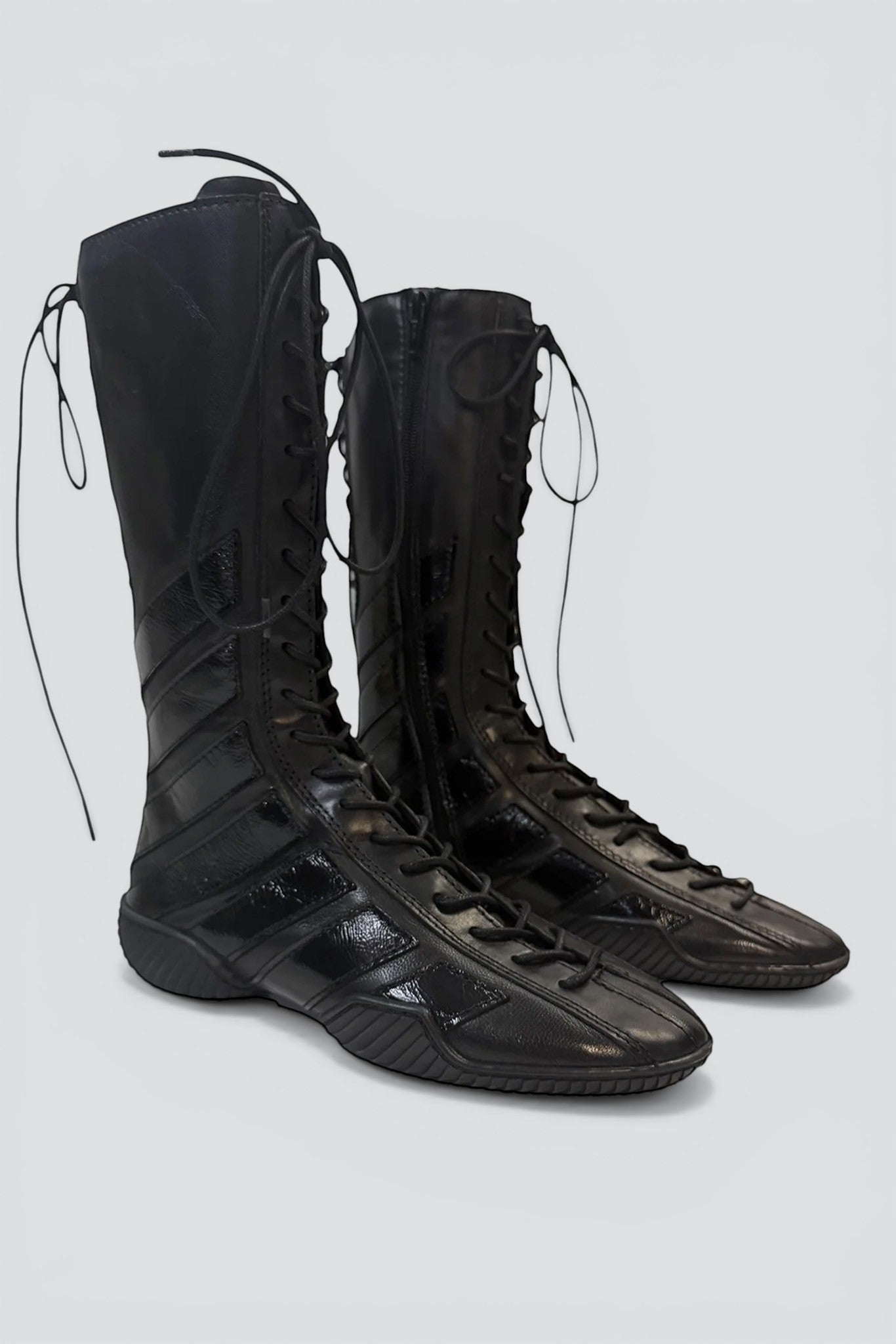 Black Imogen Lace Sneaker Boots