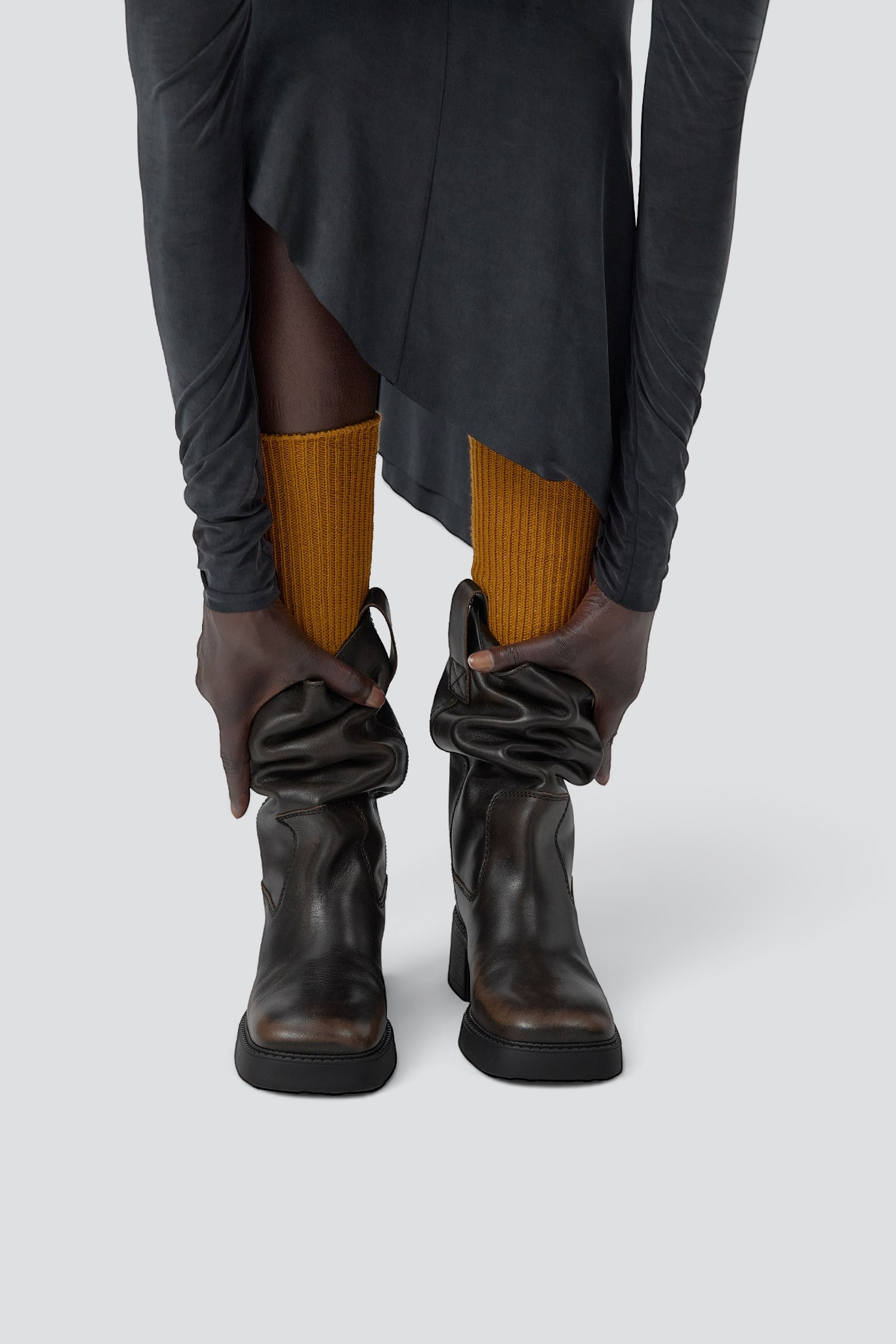Brushed Brown Inaya Ankle Boot