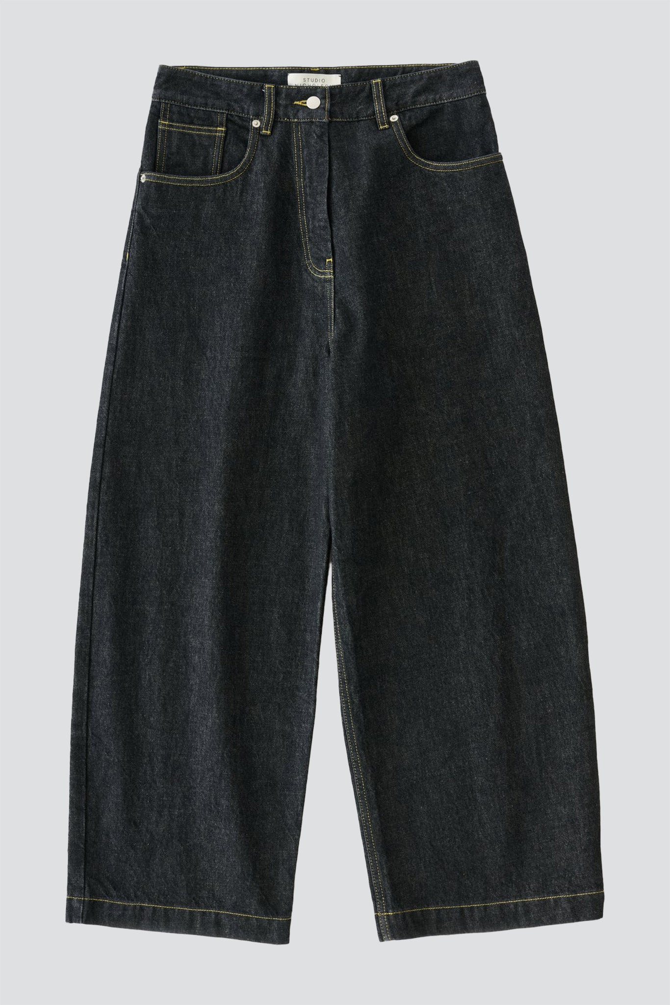 Indigo Wash Neive Curved Leg Pant - Studio Nicholson – Assembly