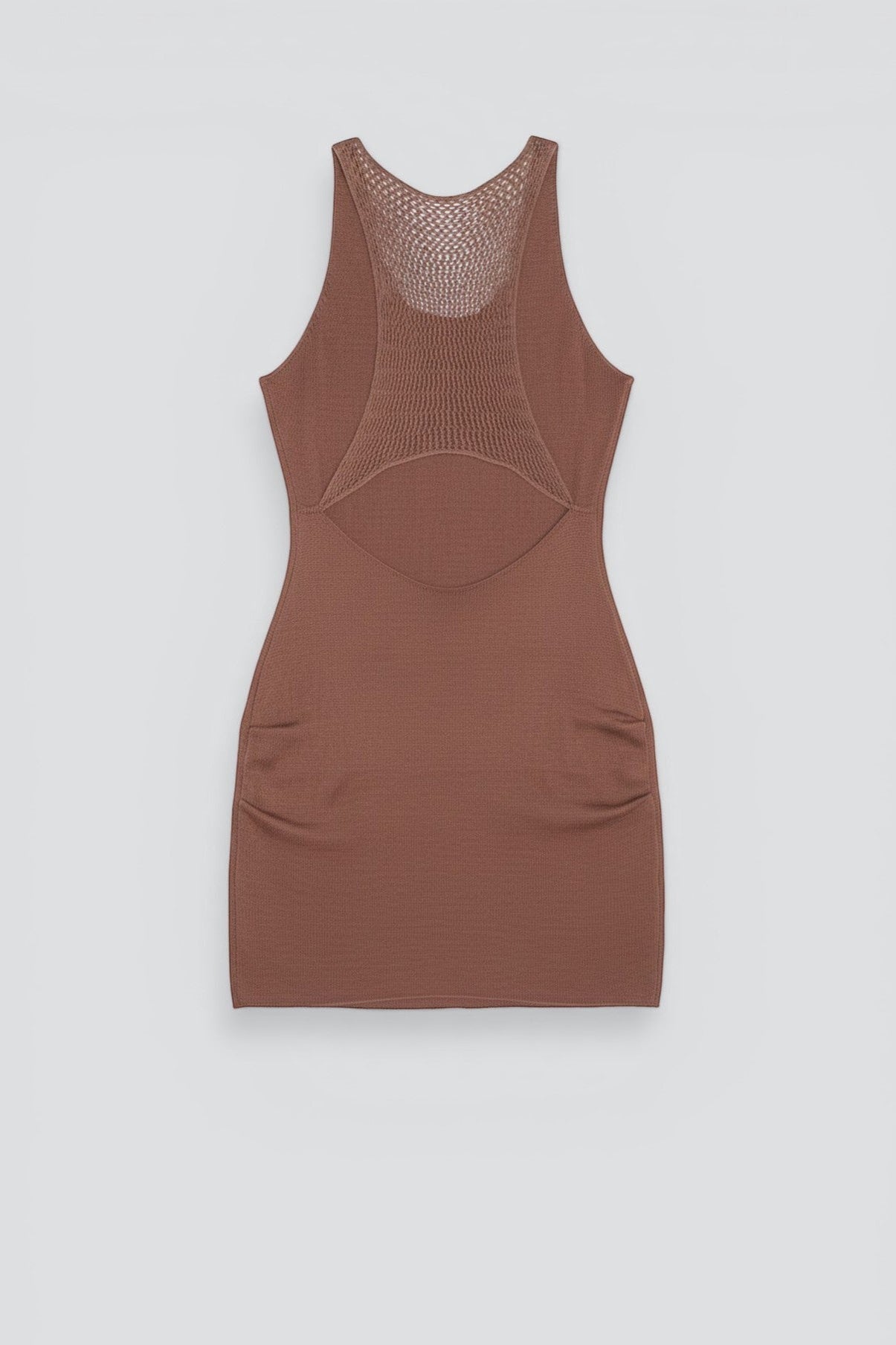Chocolate Barecowl Dress