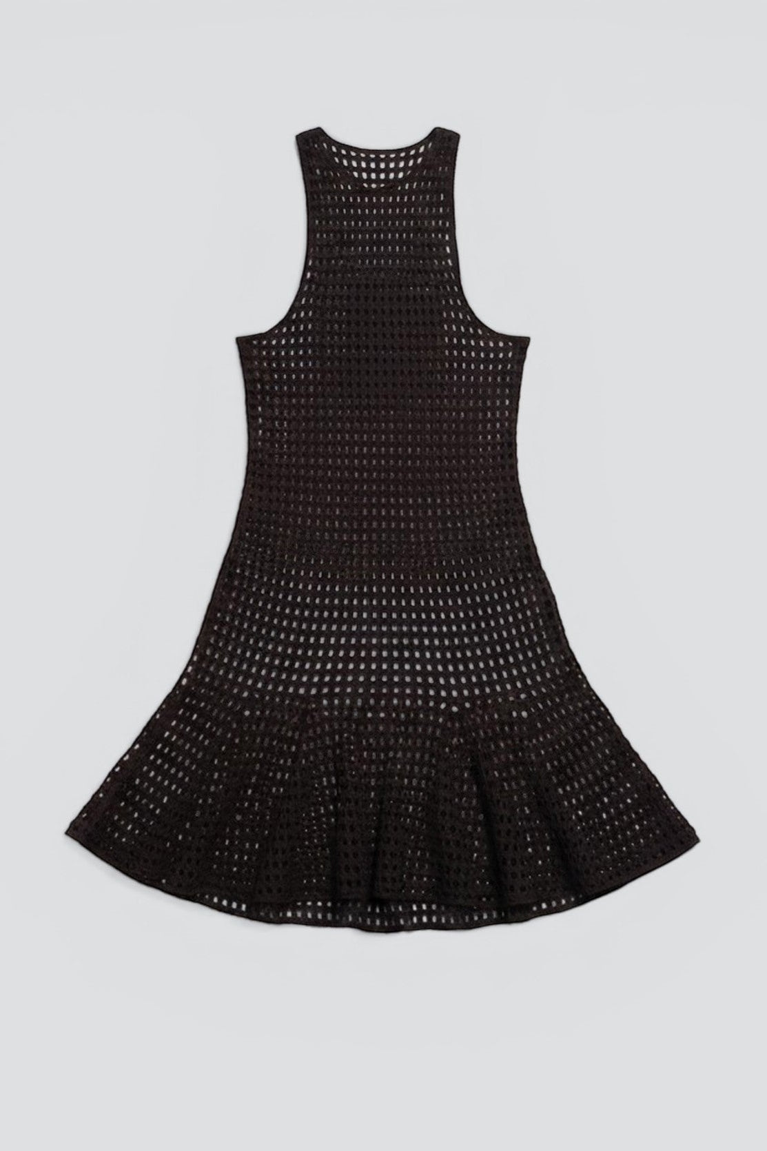 Black Lattice Mini Dress