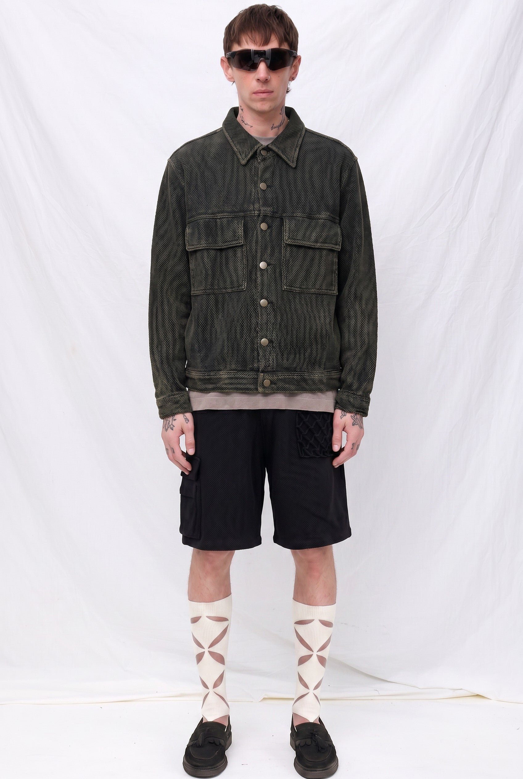 Dark Olive Green Forge Button Jacket