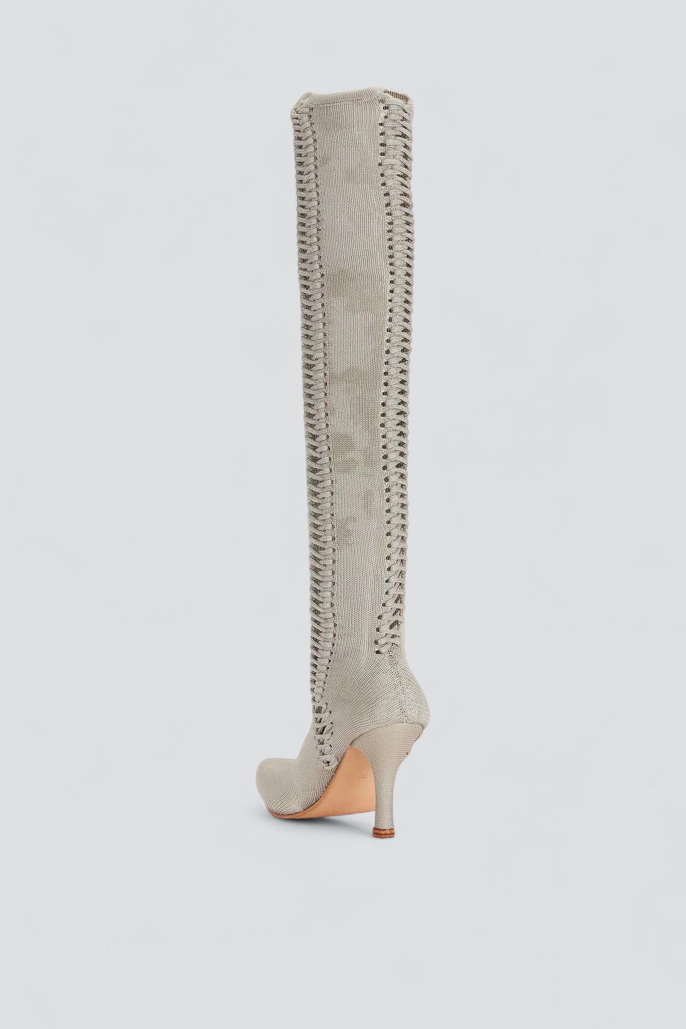 Silver Stitch Side Boots