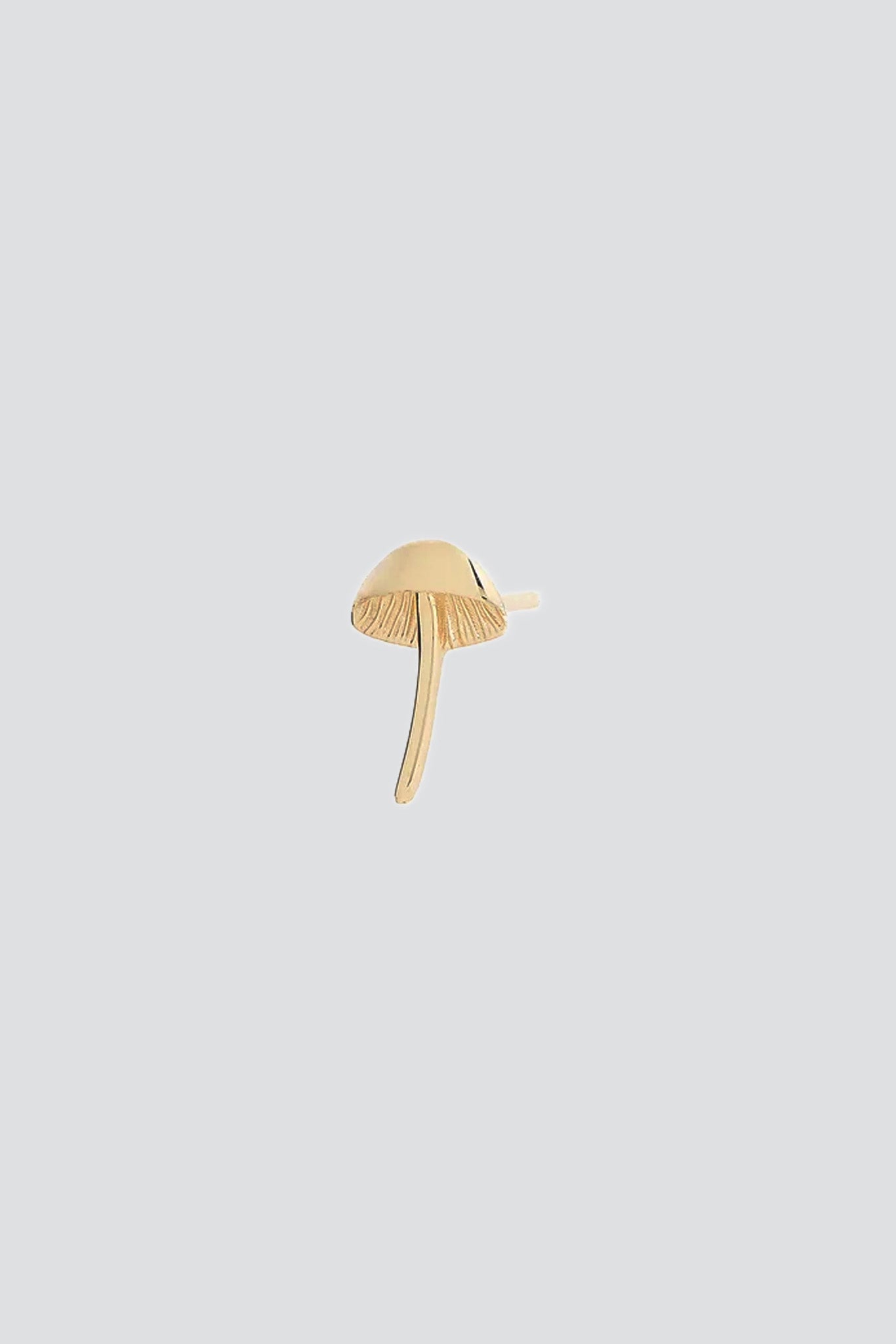 Gold Itty Bitty Mushroom Earring Stud
