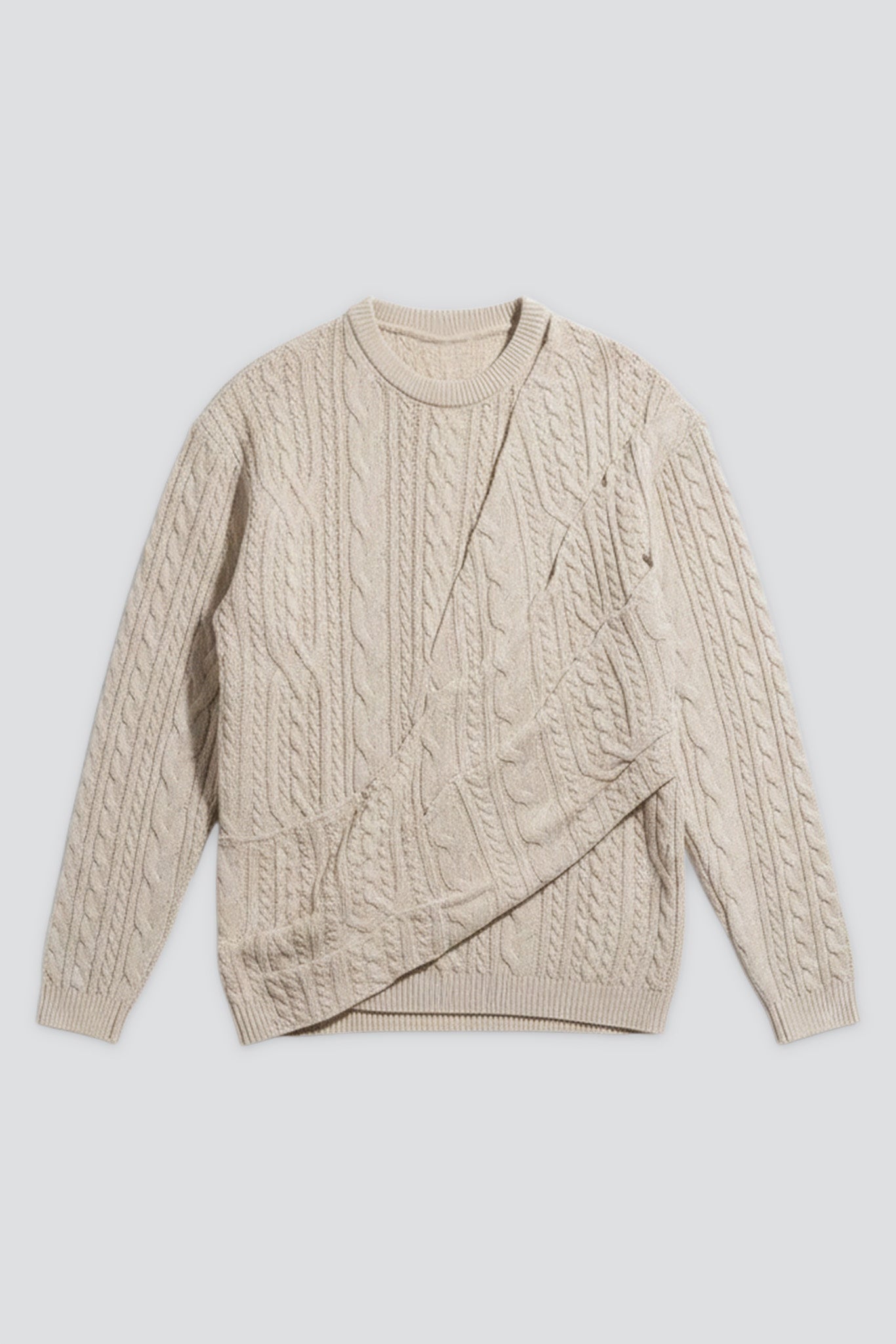 Ivory Braided Claridad Sweater