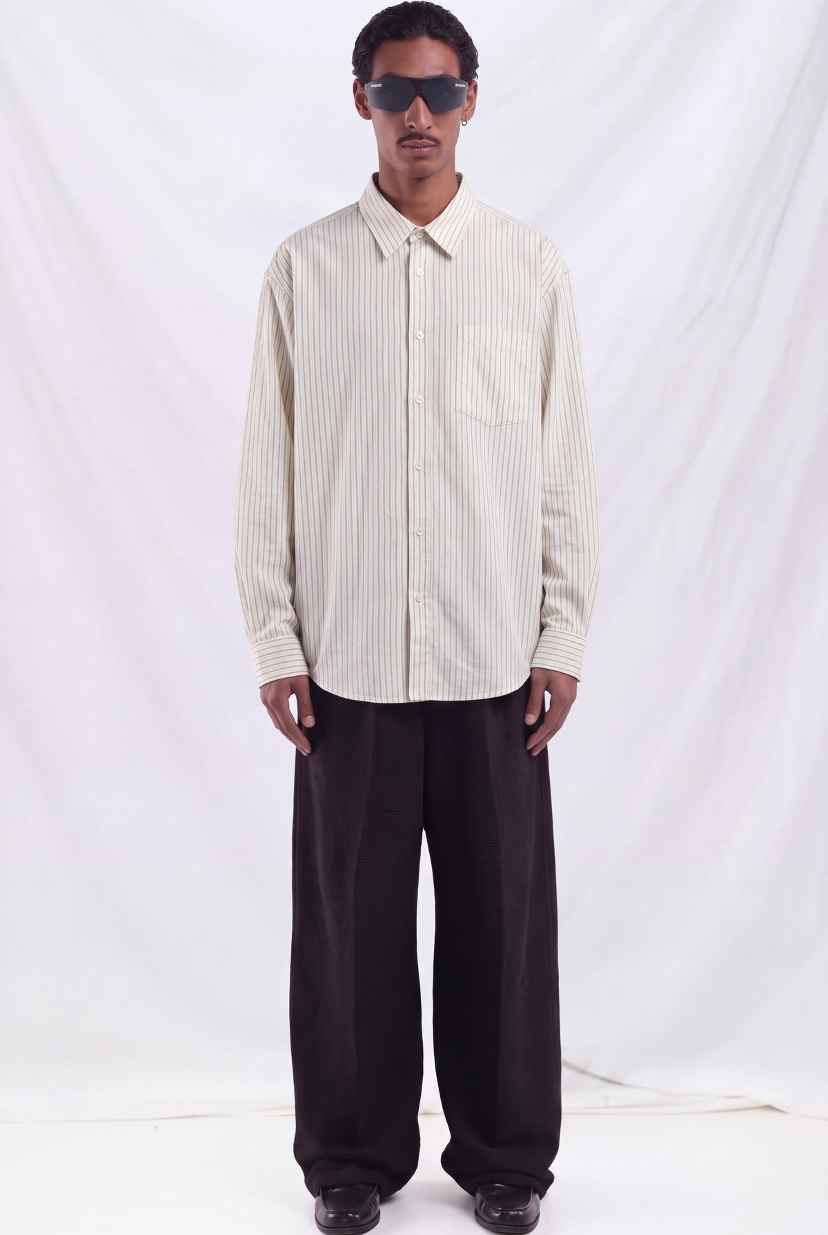 Ivory Stripe Informal Shirt