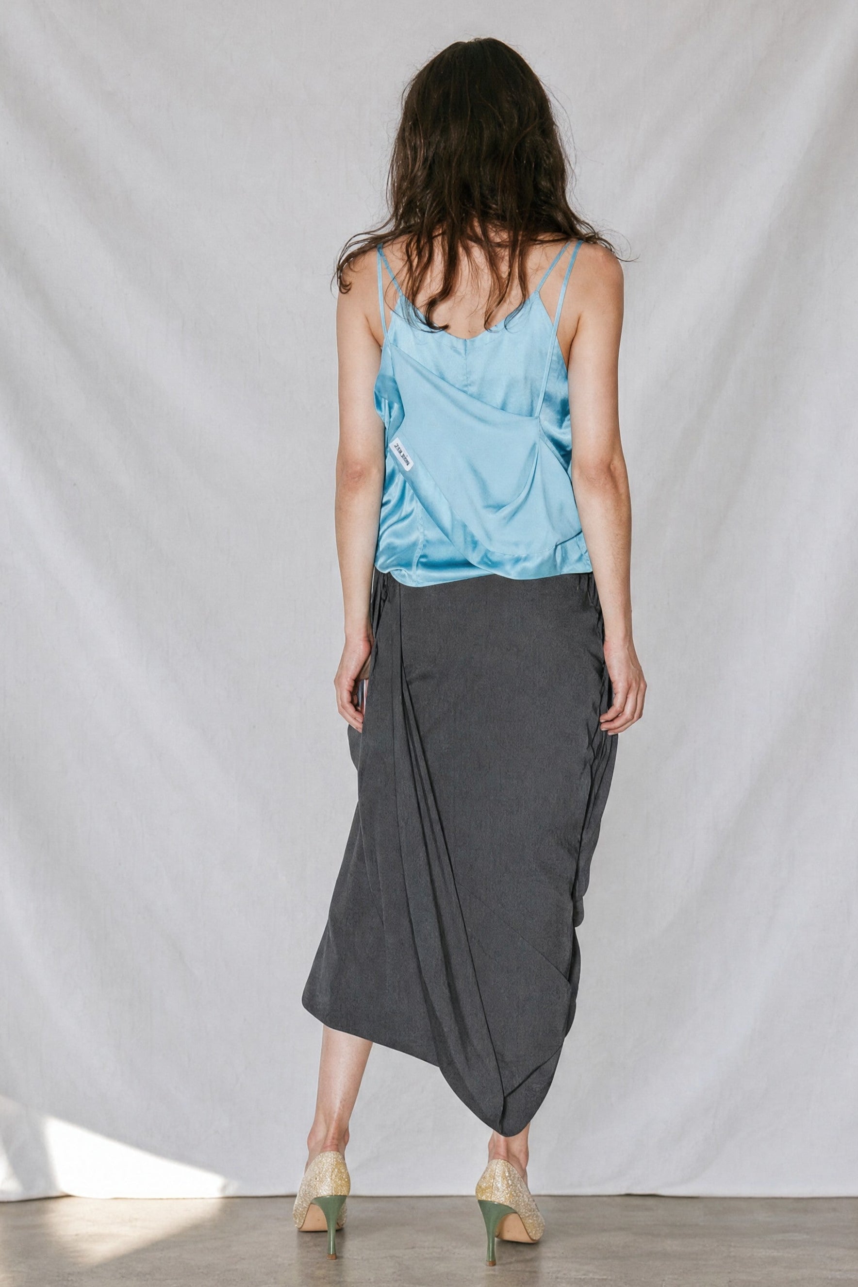 Dark Grey Joddy Sheet Skirt