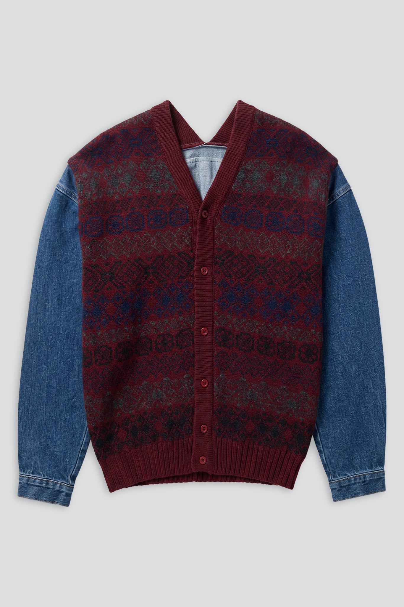 Dark Denim 4161 Jeansmeetsknit Cardigan