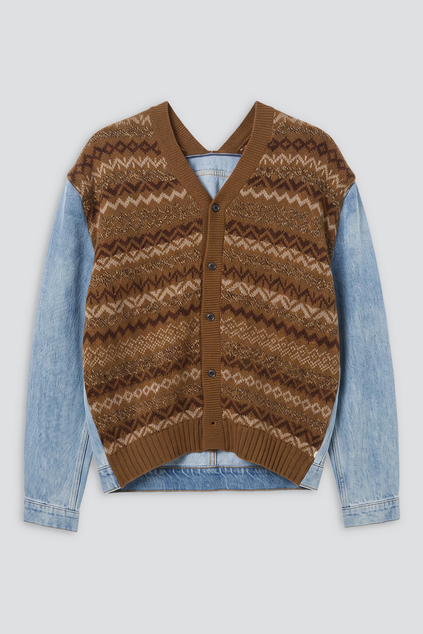 Dark Denim 4161 Jeansmeetsknit Cardigan
