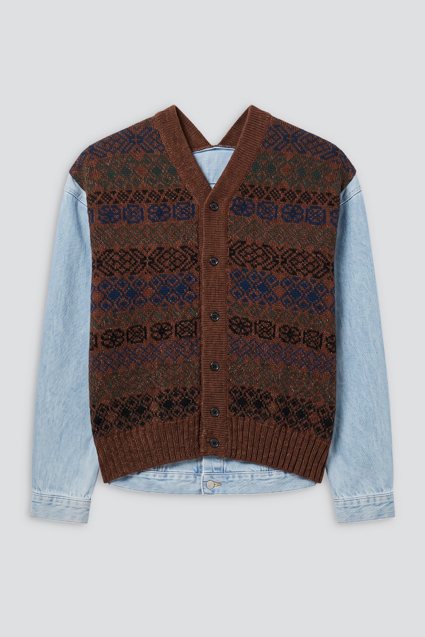 Dark Denim 4161 Jeansmeetsknit Cardigan