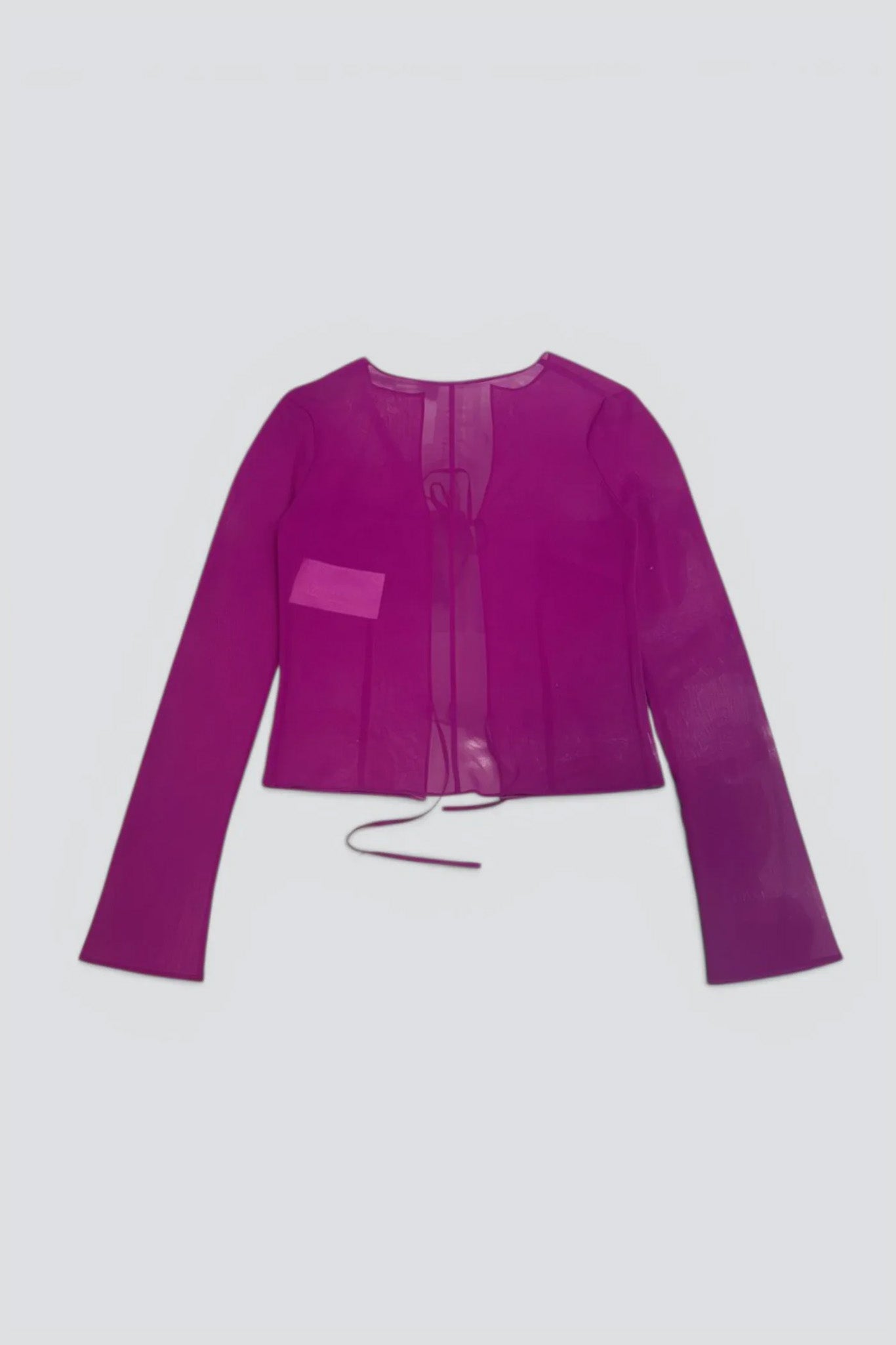 Fuchsia Silk Blouse