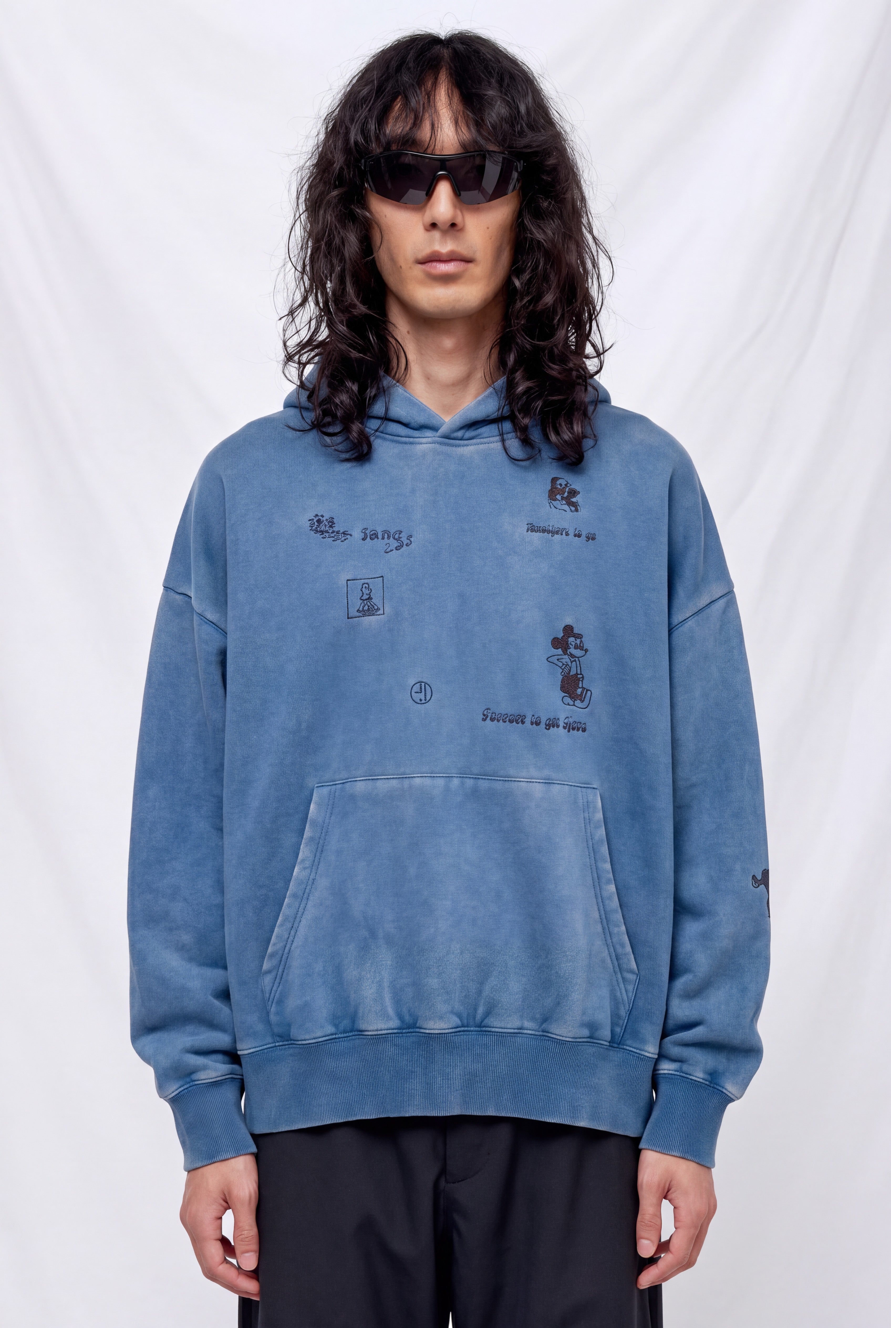 Blue Nowhere To Go Hoodie