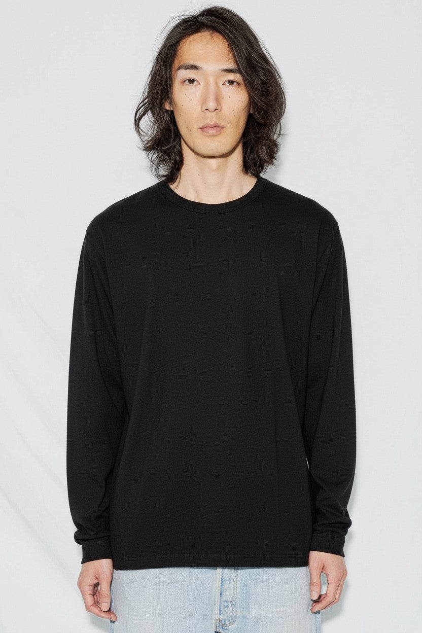 Black Baja Long Sleeve Tee
