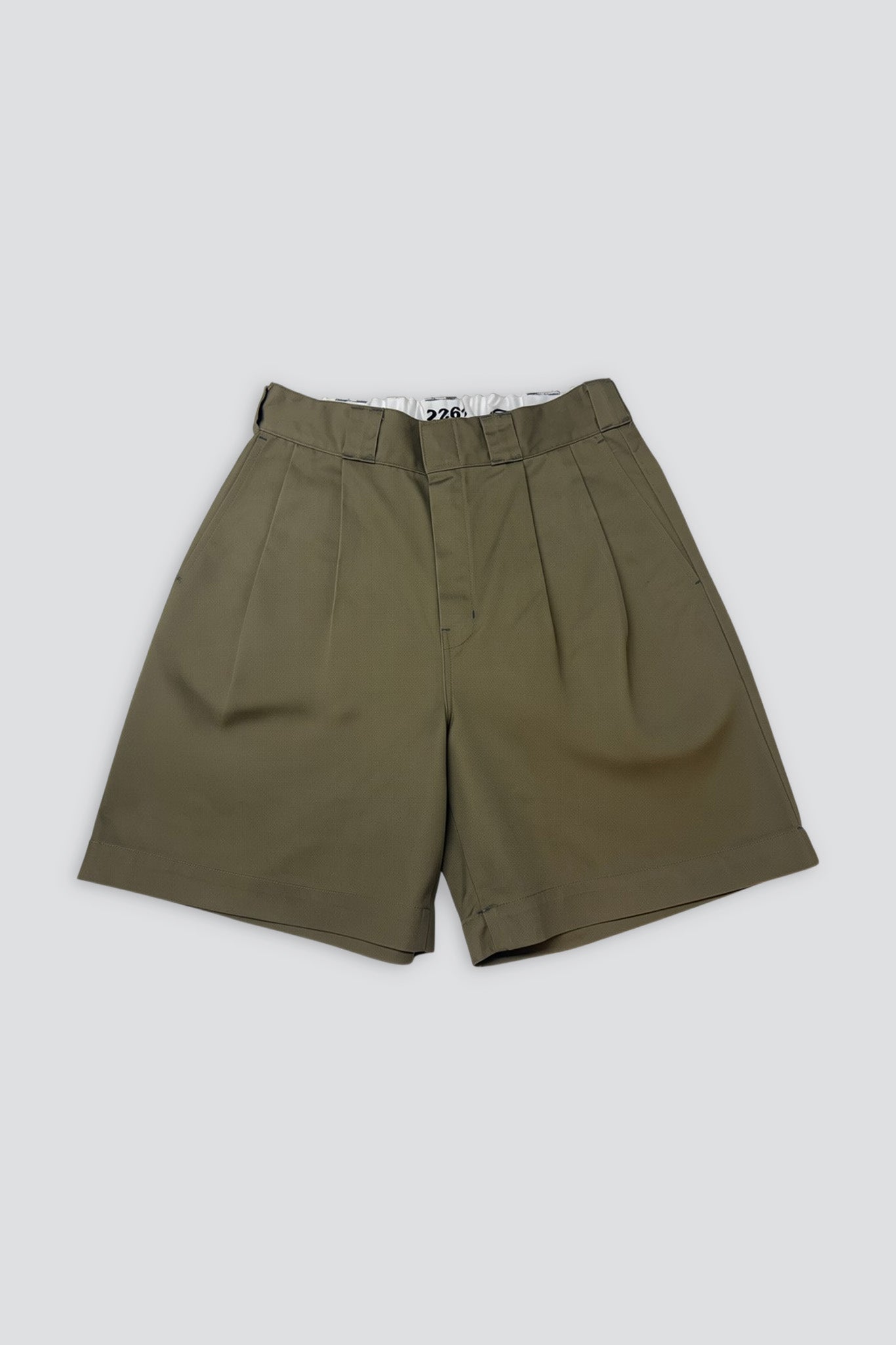 Khaki N. Hoolywood Compile x Dickies / 2 Tuck Half Pants