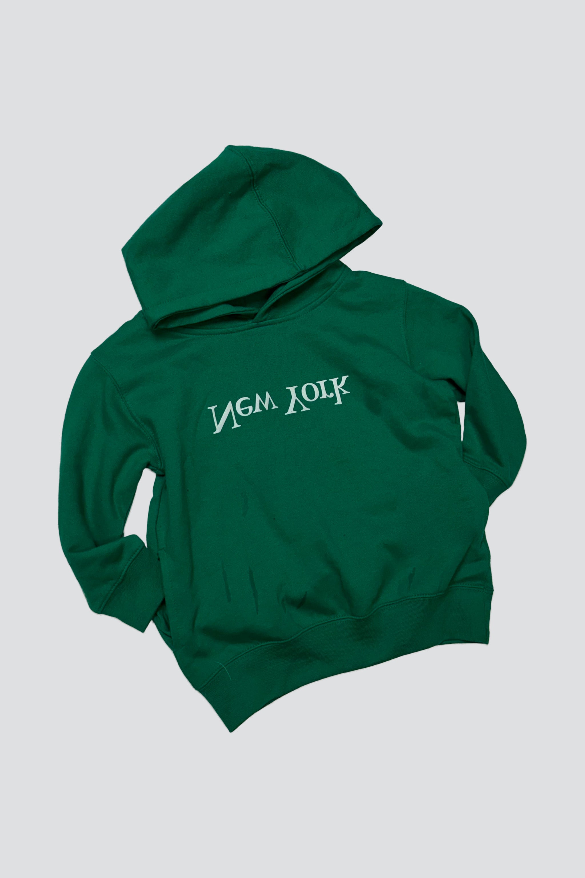 Kelly Green Kids New York Logo Hoodie