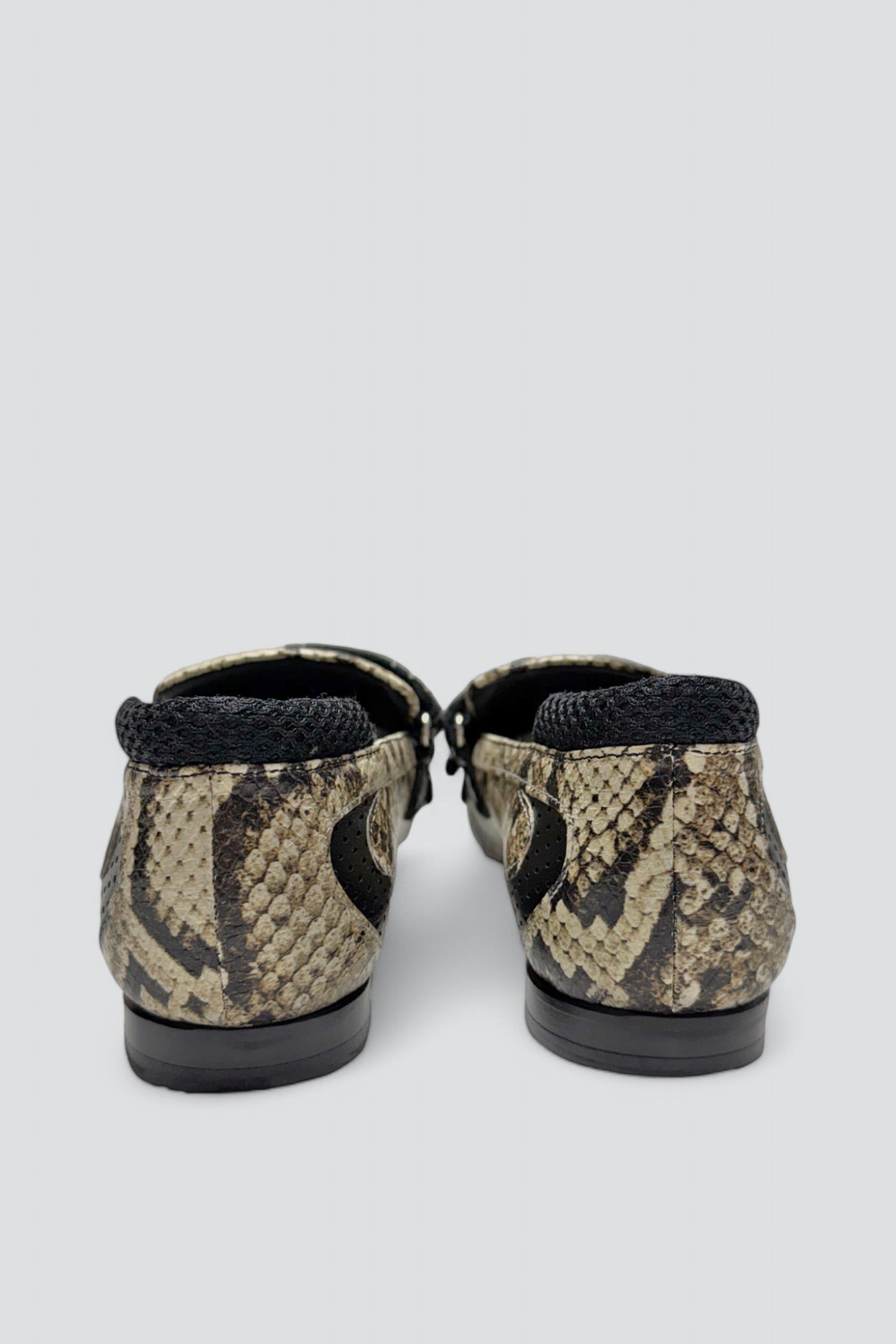 Lars Snake Print Flat Loafer