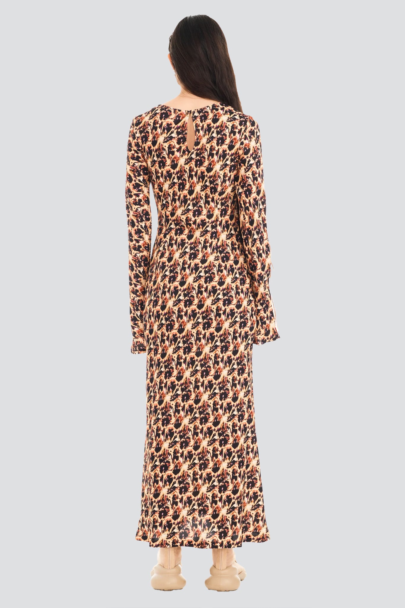 Leopard Peony Yuri Dress