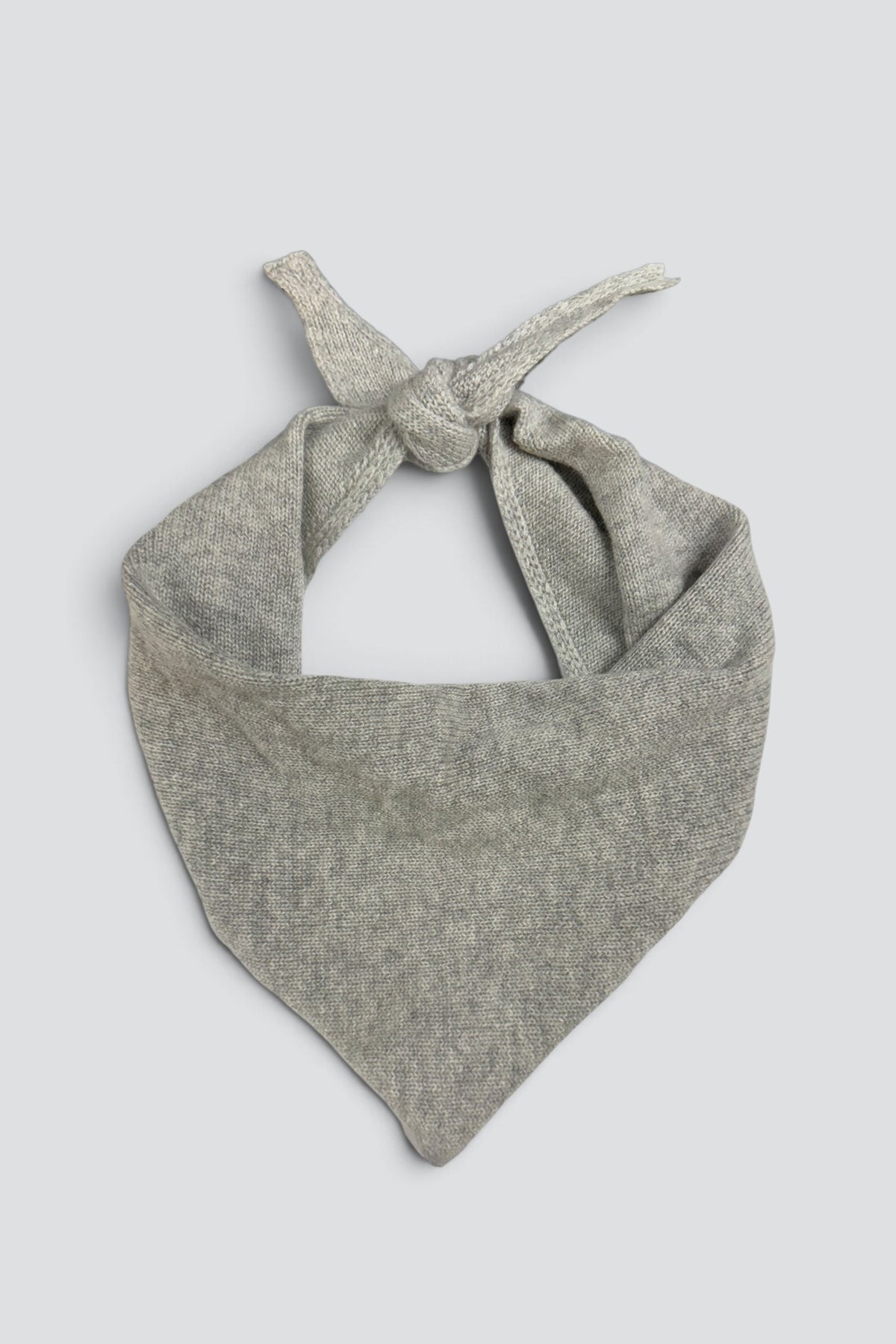 Light Grey Cashmere Triangle Scarf