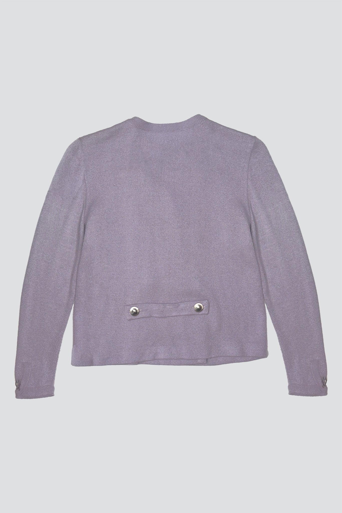 Lilac Knit Double Button Cardigan