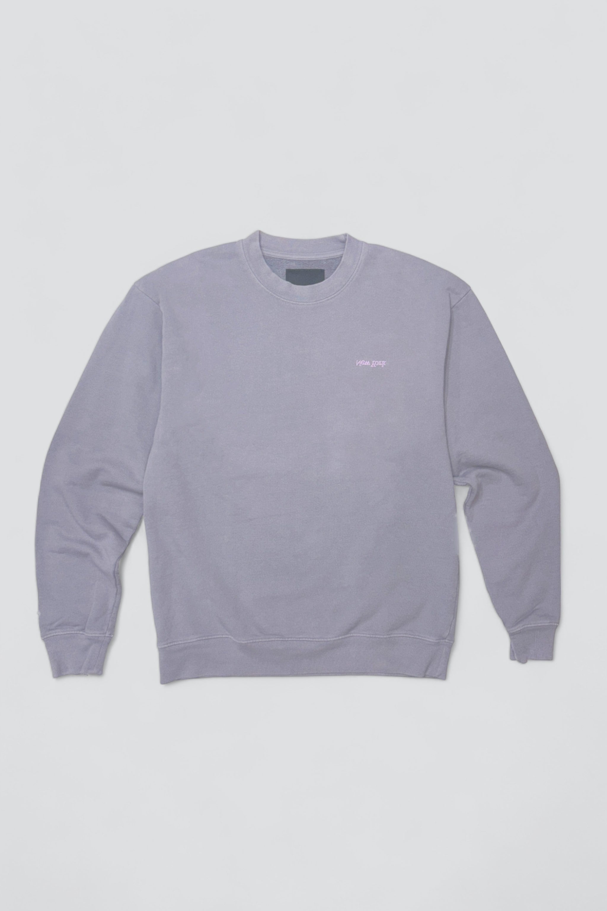 Lilac Embroidered New York Chest Logo Sweatshirt