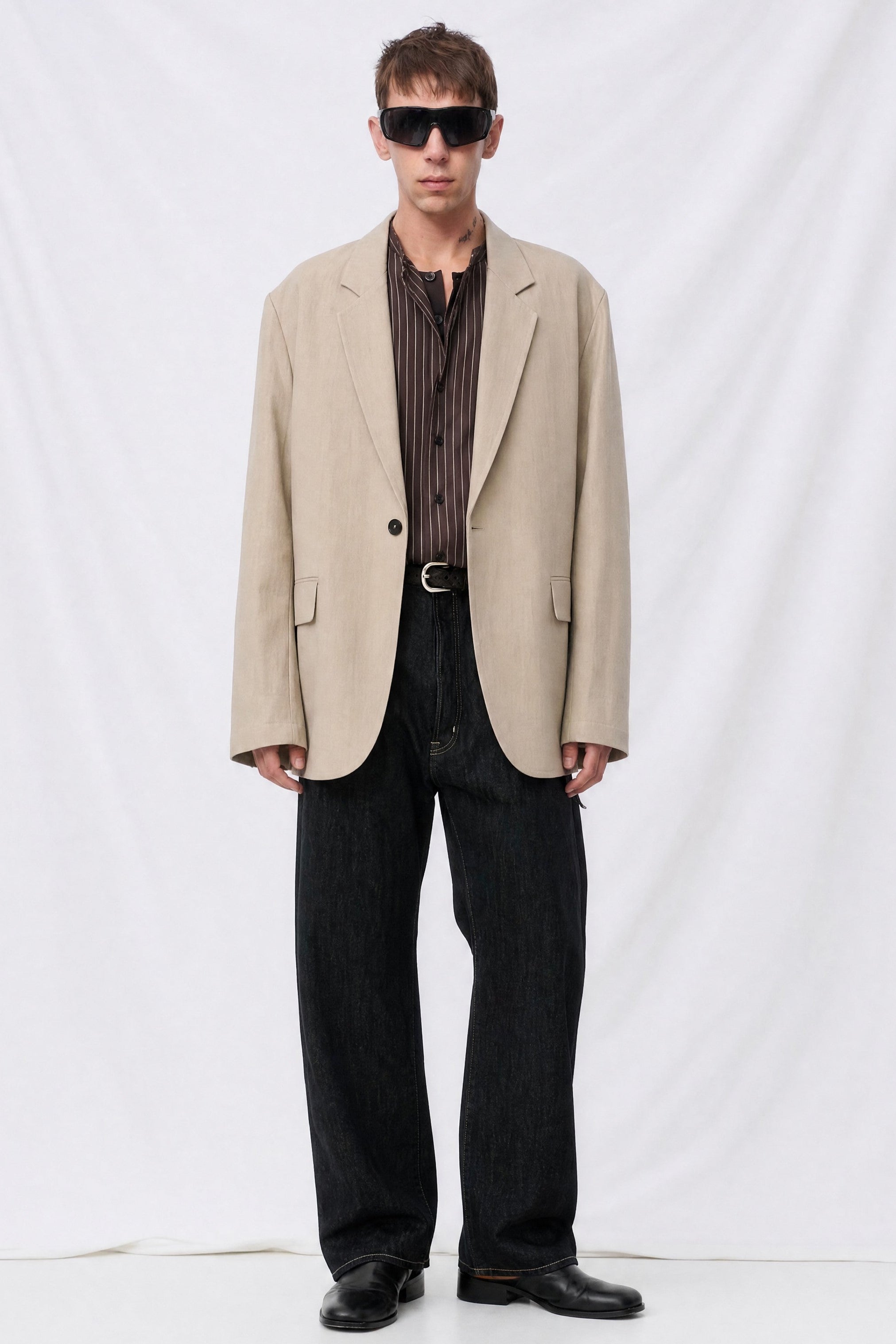 Black/White Weft Marylebone Denim Pant