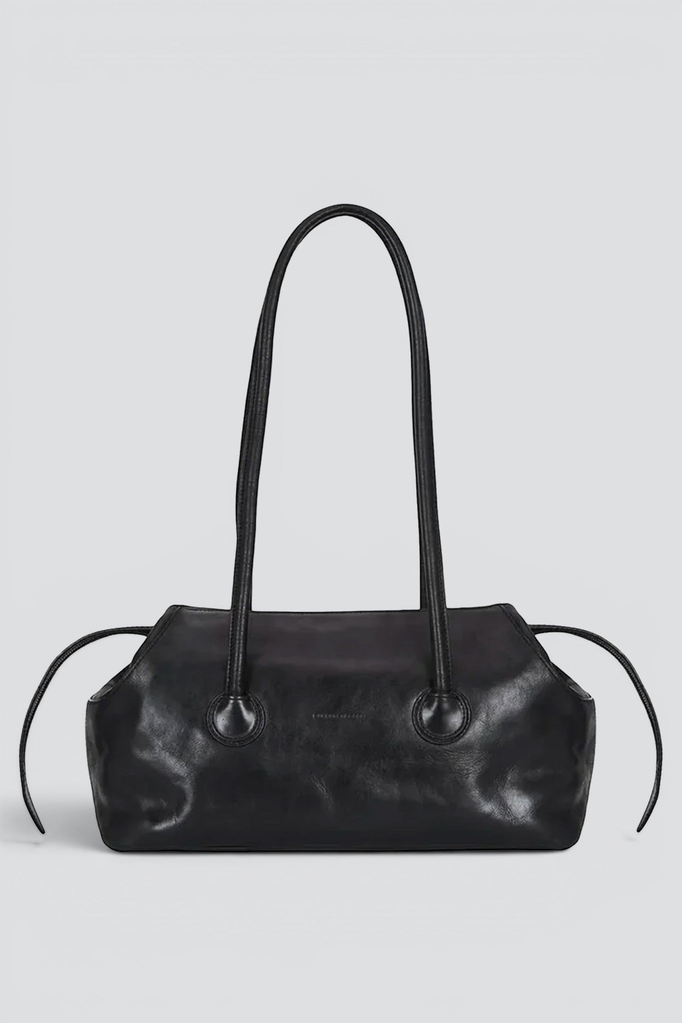 Black Pull-Up Boat Shopper Large Bag
