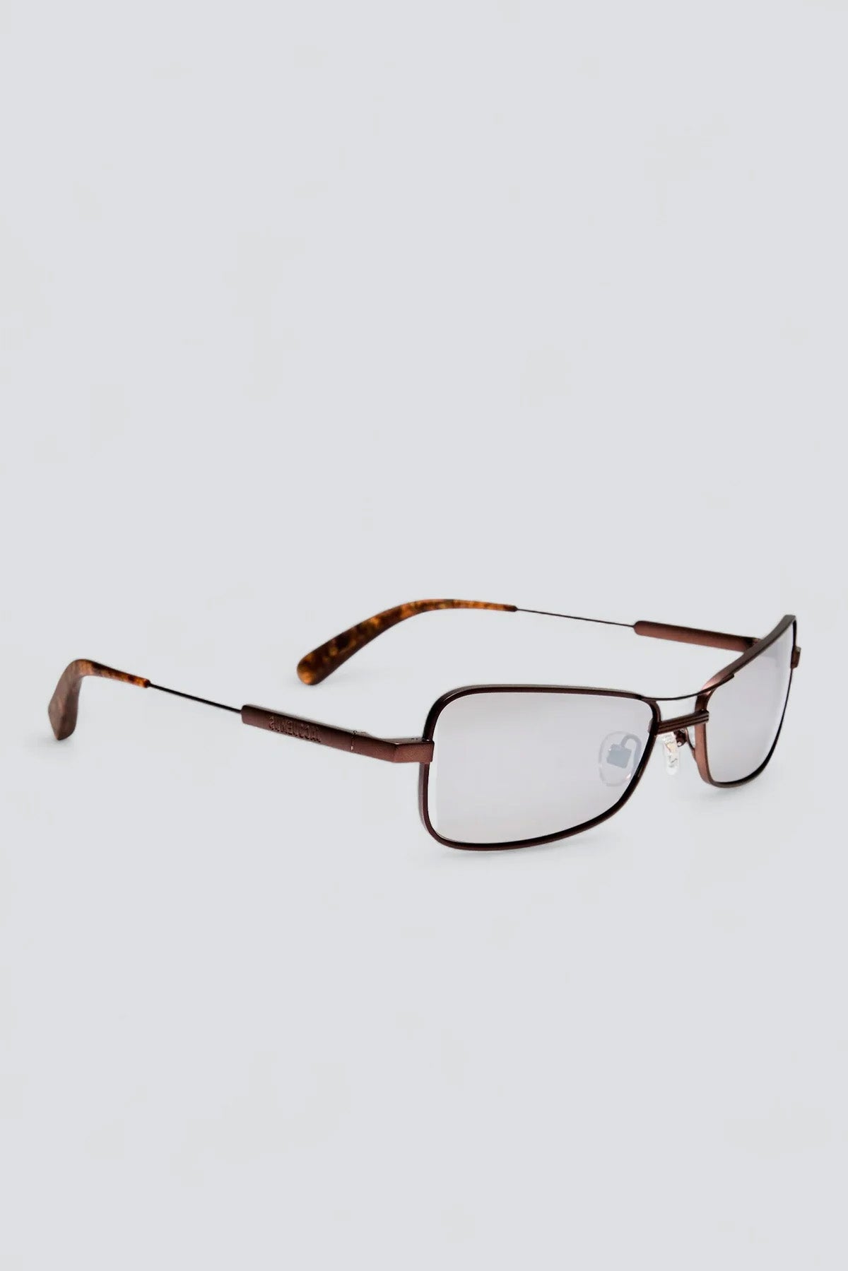 Matt Brown/Wood/Silver Stazione Sunglasses