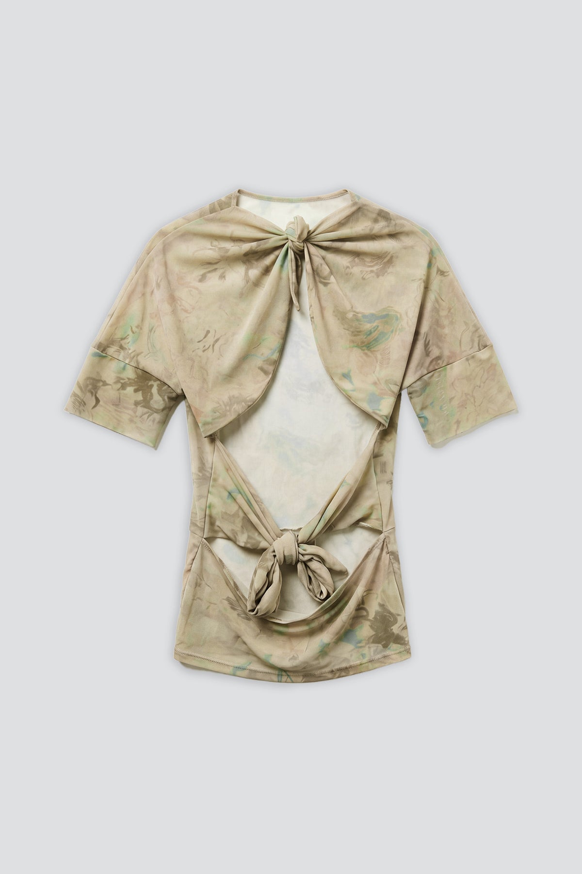 Mauve Meadow Stretch Mesh Yura Top