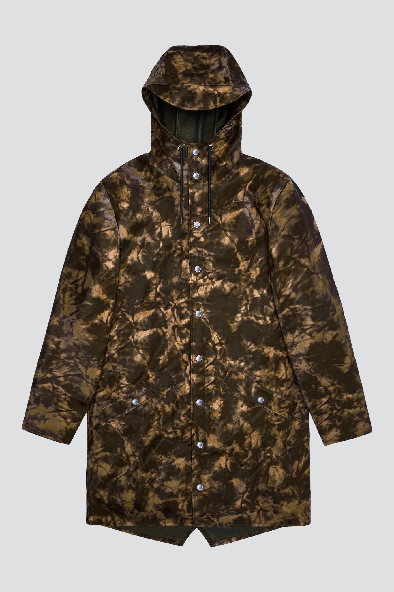 Muddy Hooded Rain Long Jacket