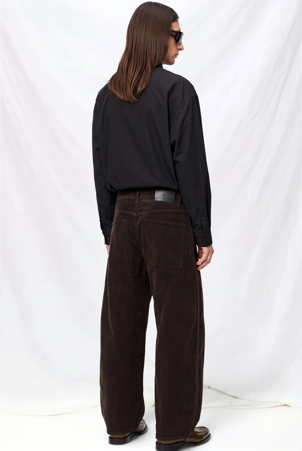 Coffee Paolo Corduroy Wide Leg Pant
