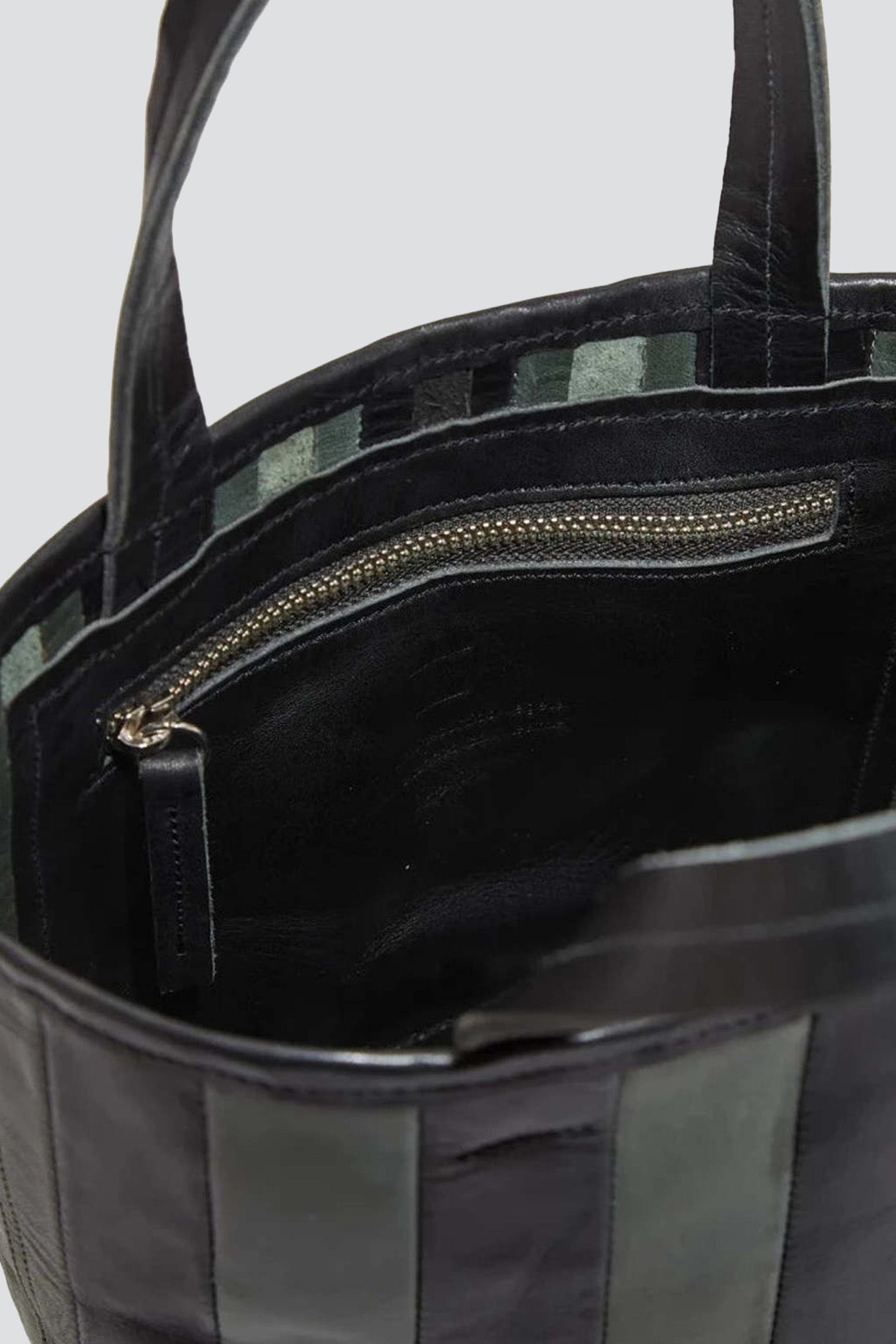 Green/Black Striped Gorriti Handbag