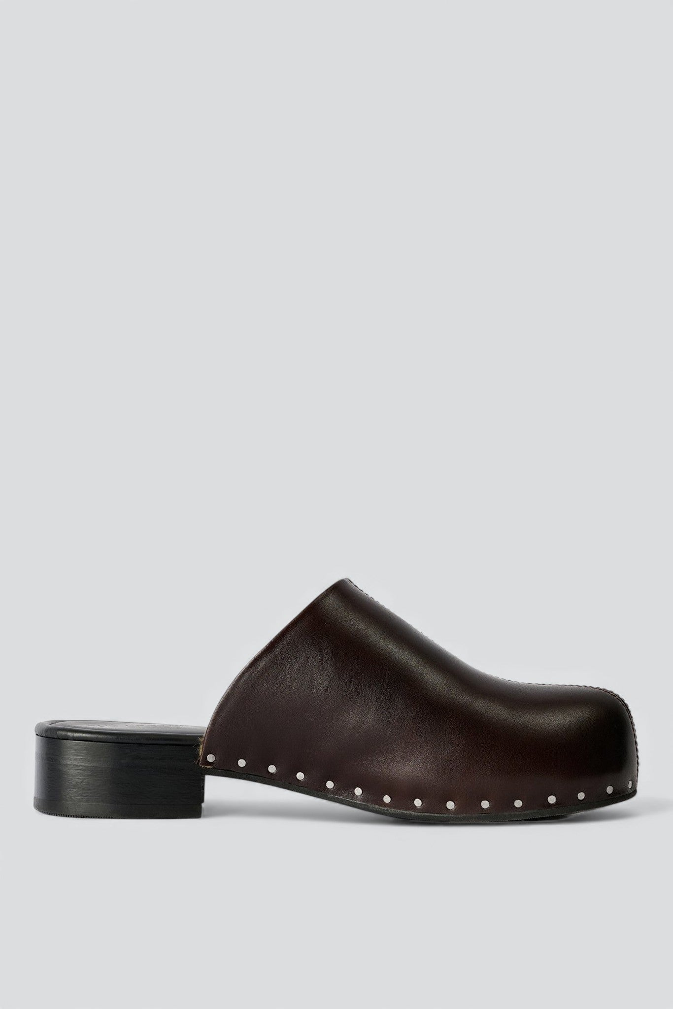 Deep Americano Leather Naoto Clog