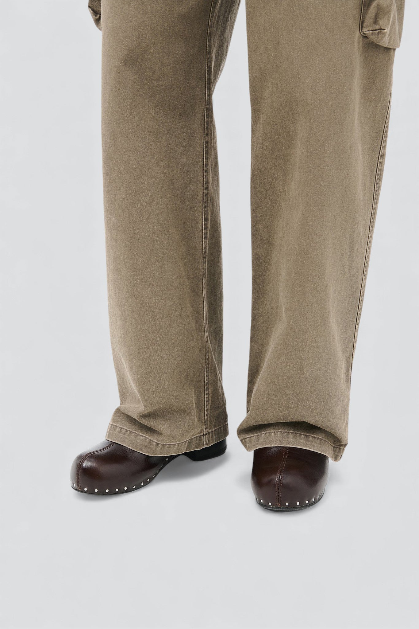 Deep Americano Leather Naoto Clog