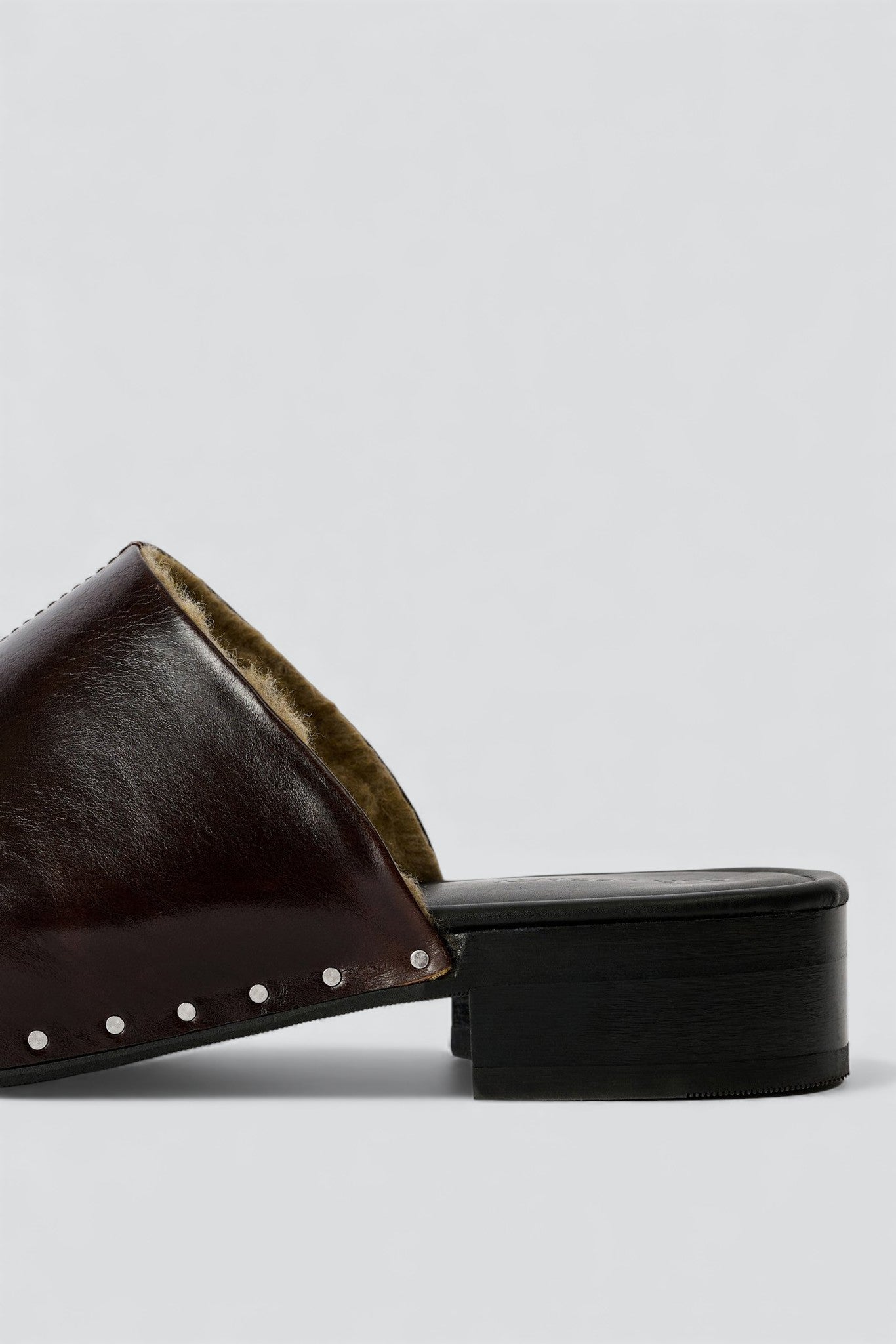 Deep Americano Leather Naoto Clog