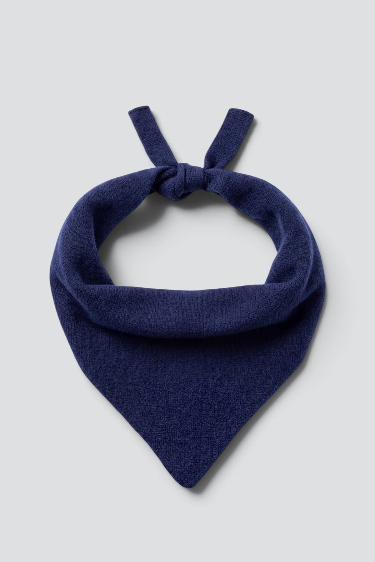 Navy Cashmere Triangle Scarf